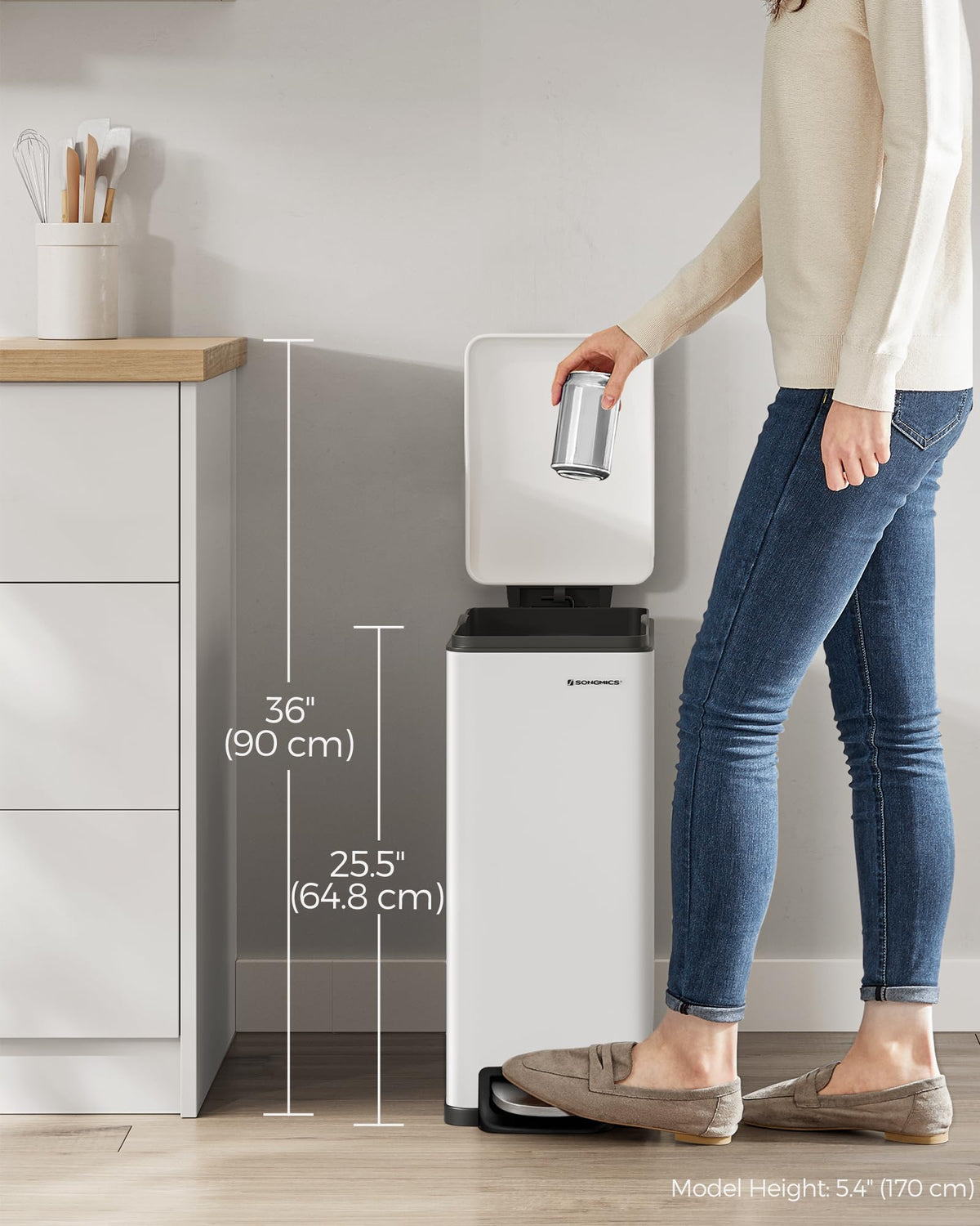 Slim Trash Can