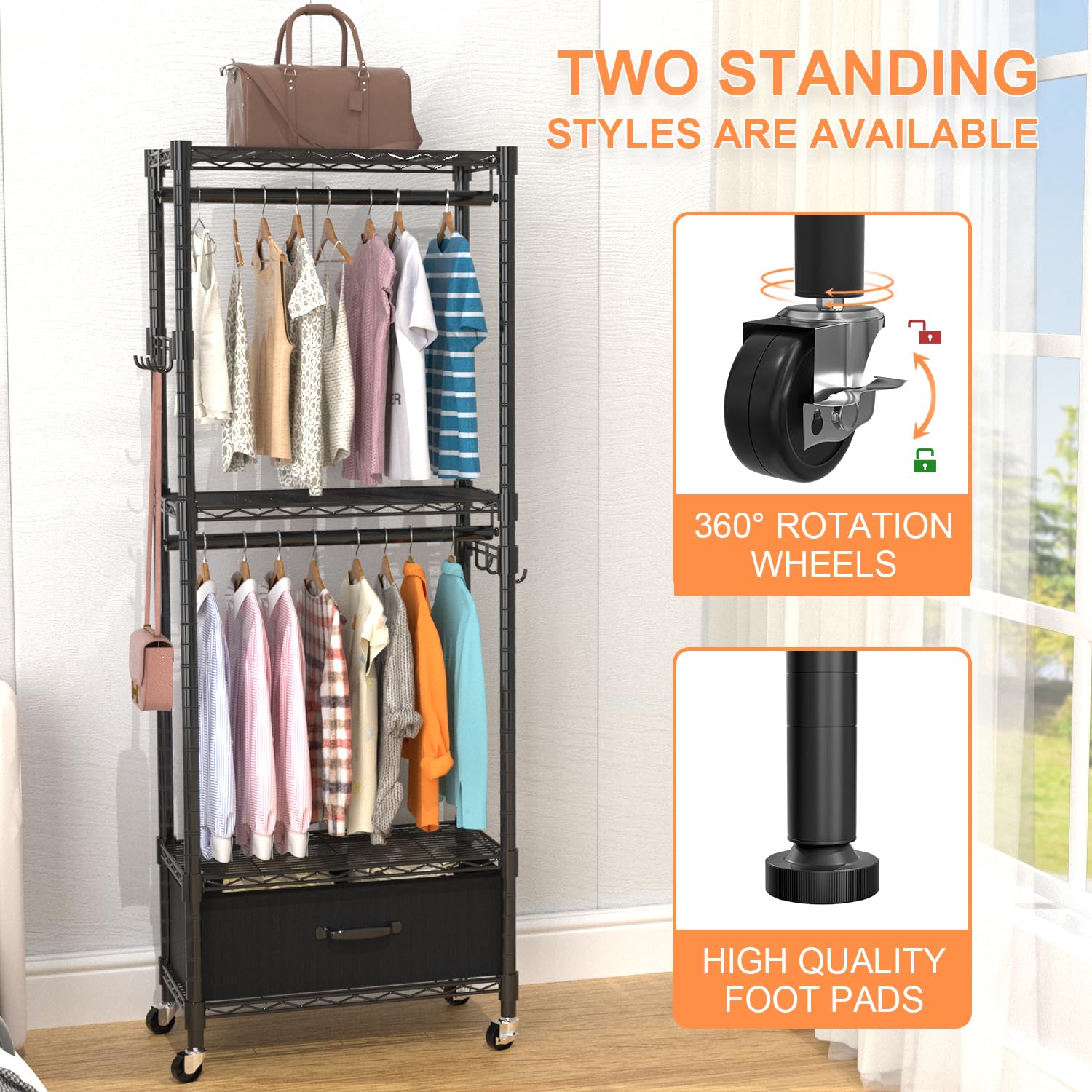 Clothes Rack Clothing Rack for Hanging Clothes
