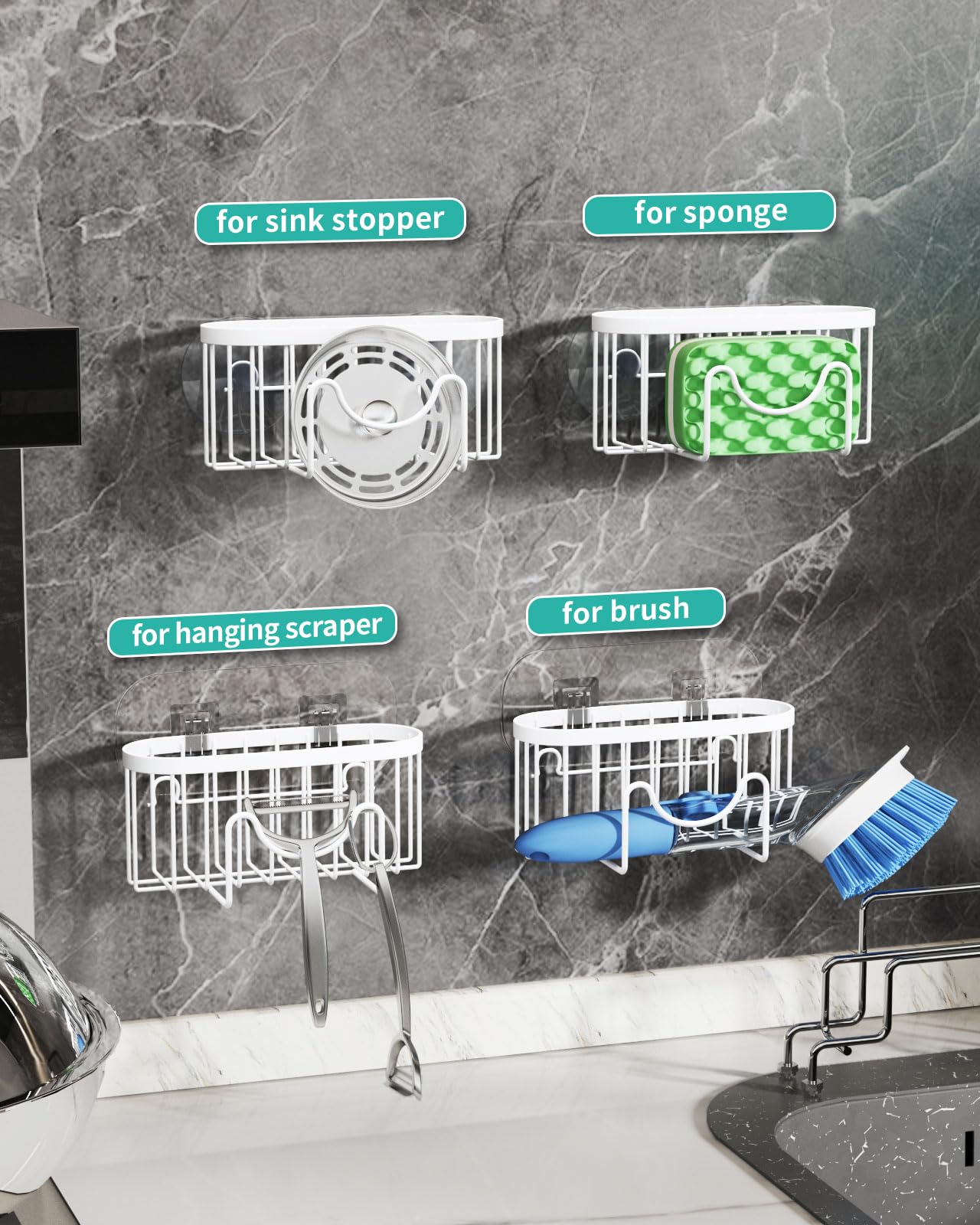 Sponge Holder for Kitchen Sink