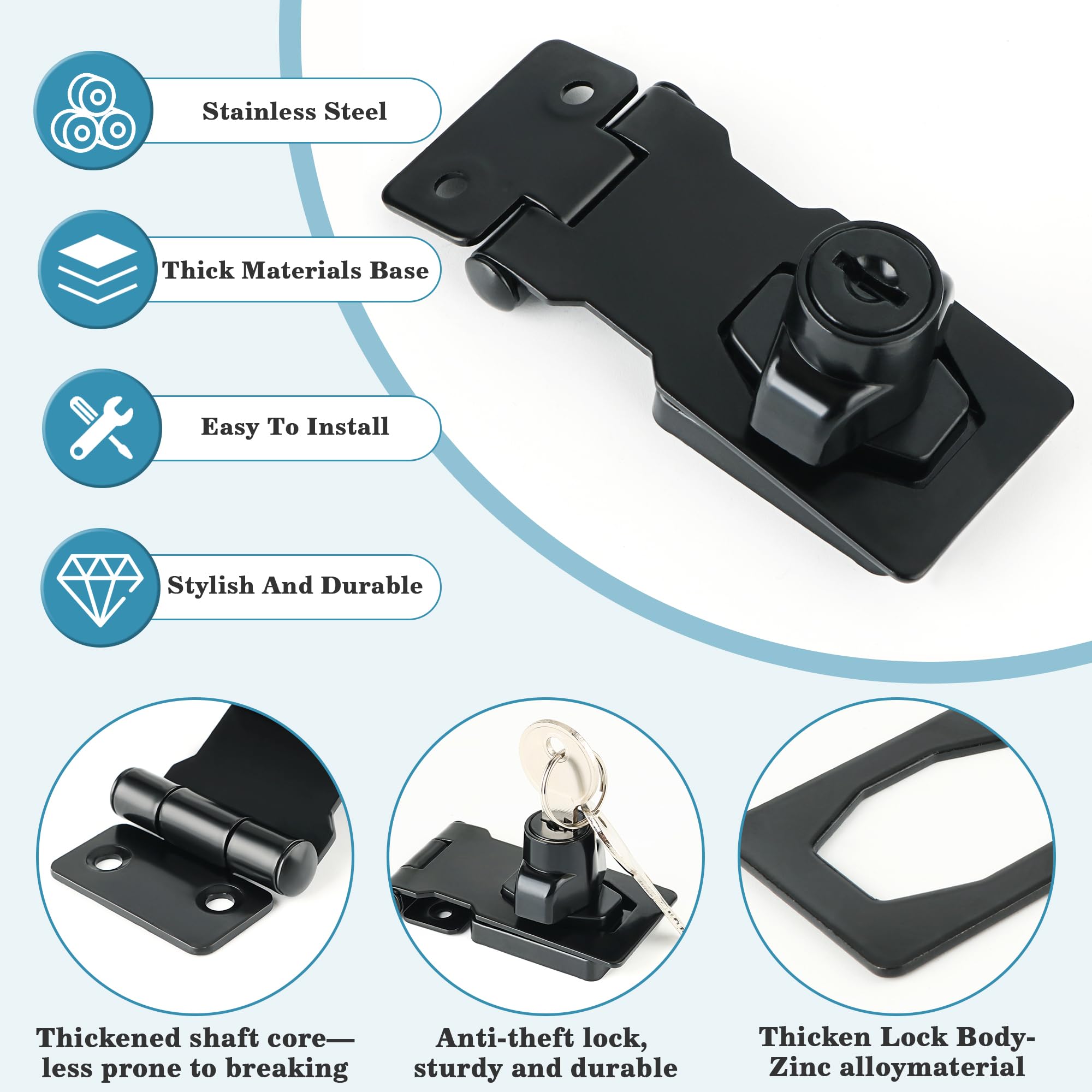 Keyed Hasp Latch