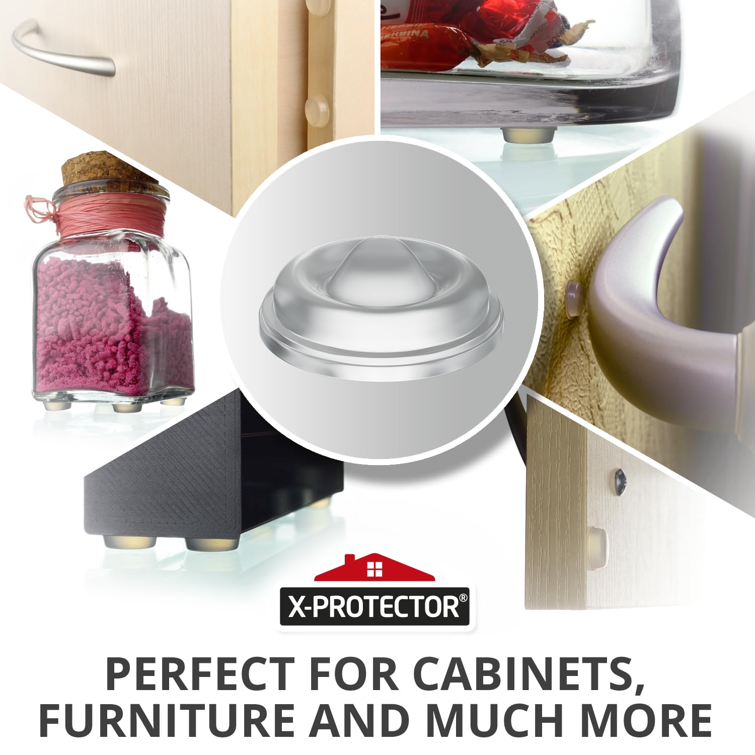 Cabinet Door Bumpers 128 PCS (128 Count)