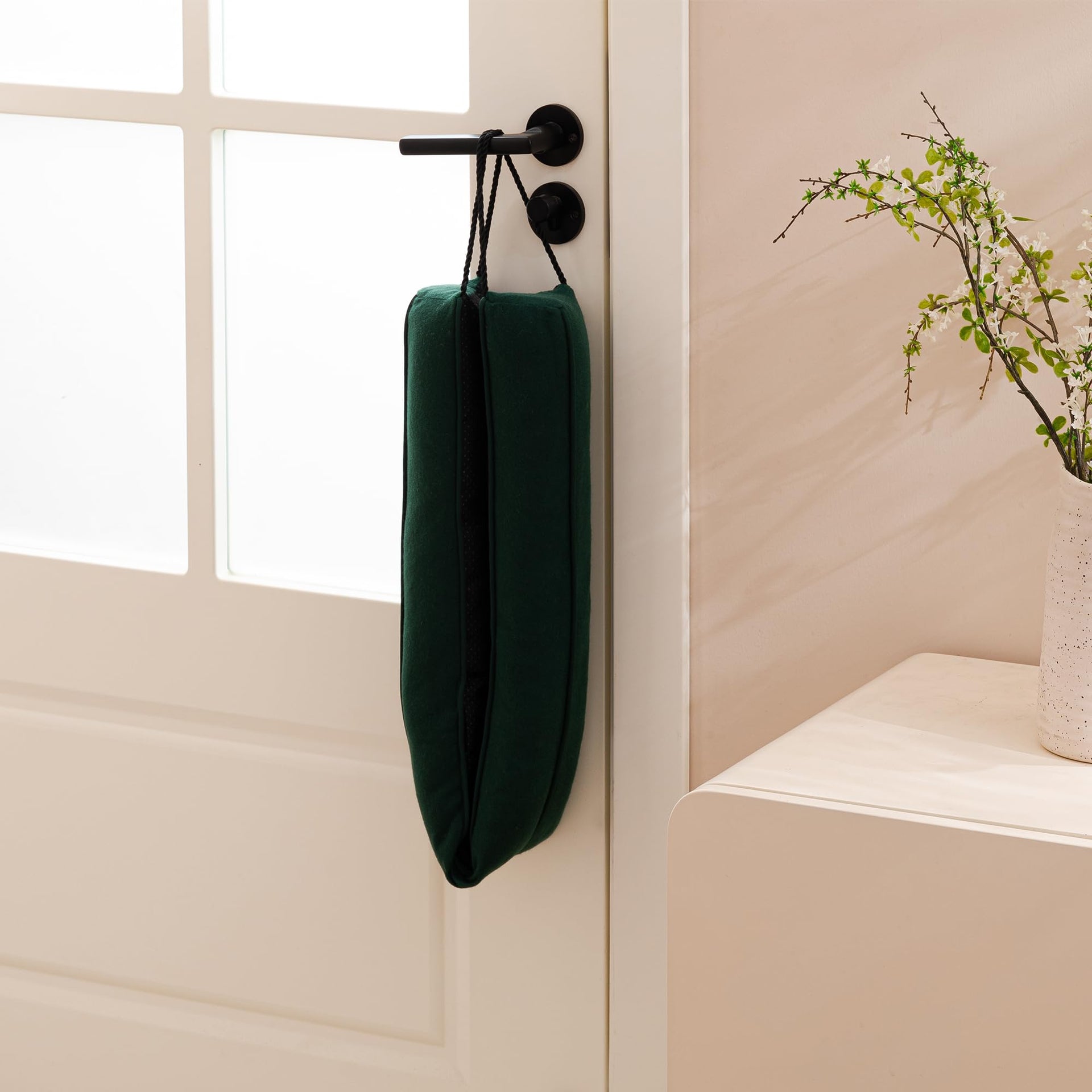 Door Draft Stopper with Removable Washable Cover