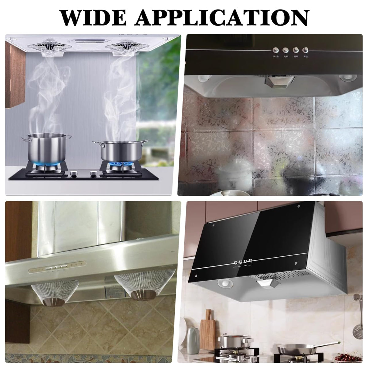 10Pcs Range Hood Filter Nets 8.26X8.26In Bowl
