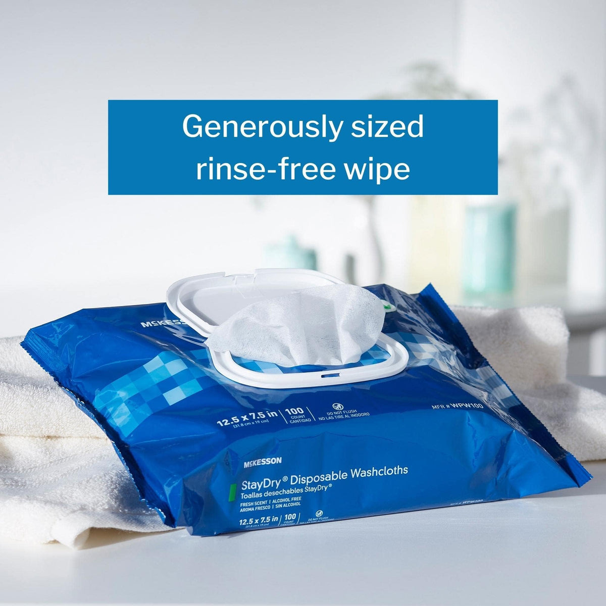 Disposable Wipe 12 Pack (600 Count)
