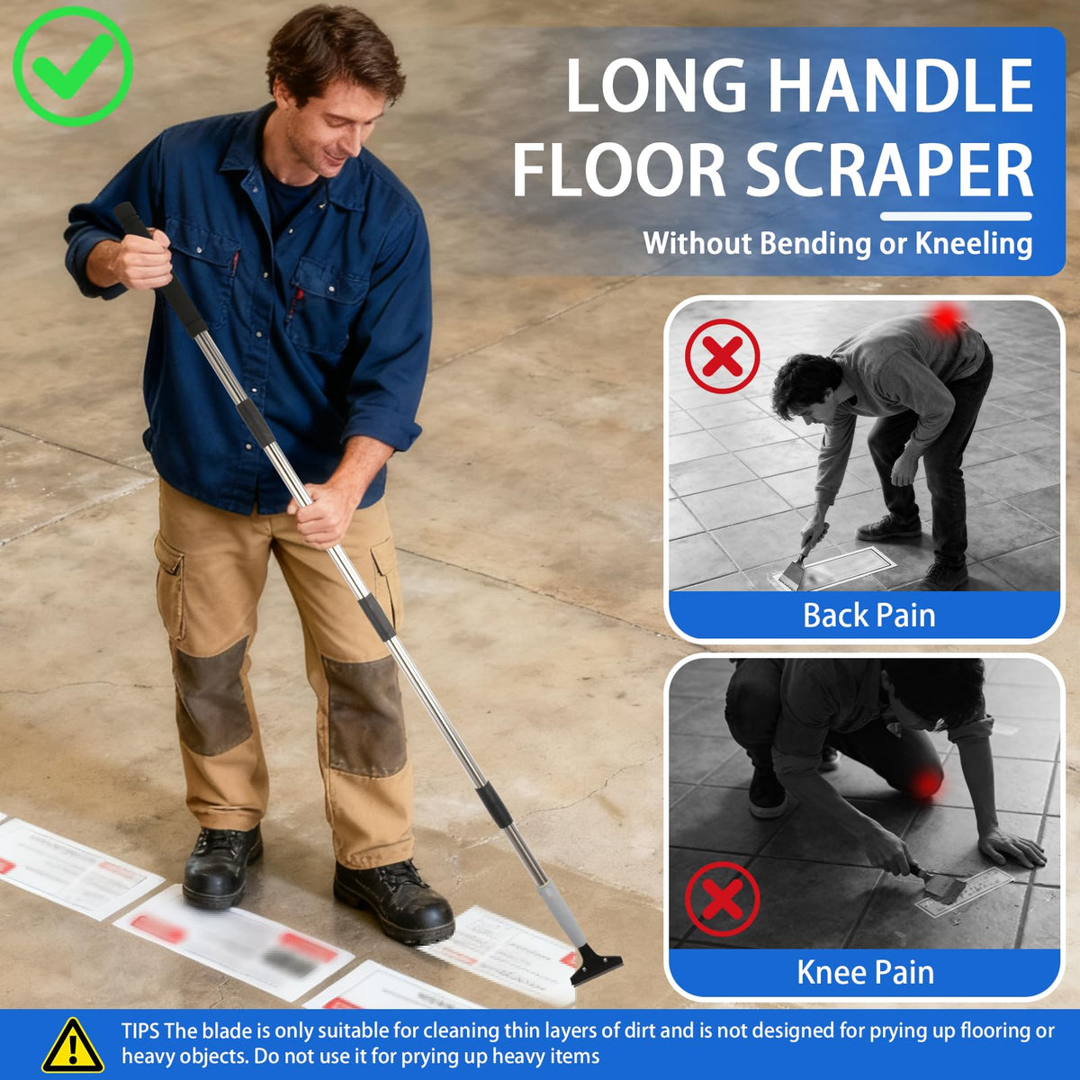 Floor Scraper Heavy Duty Long Handle
