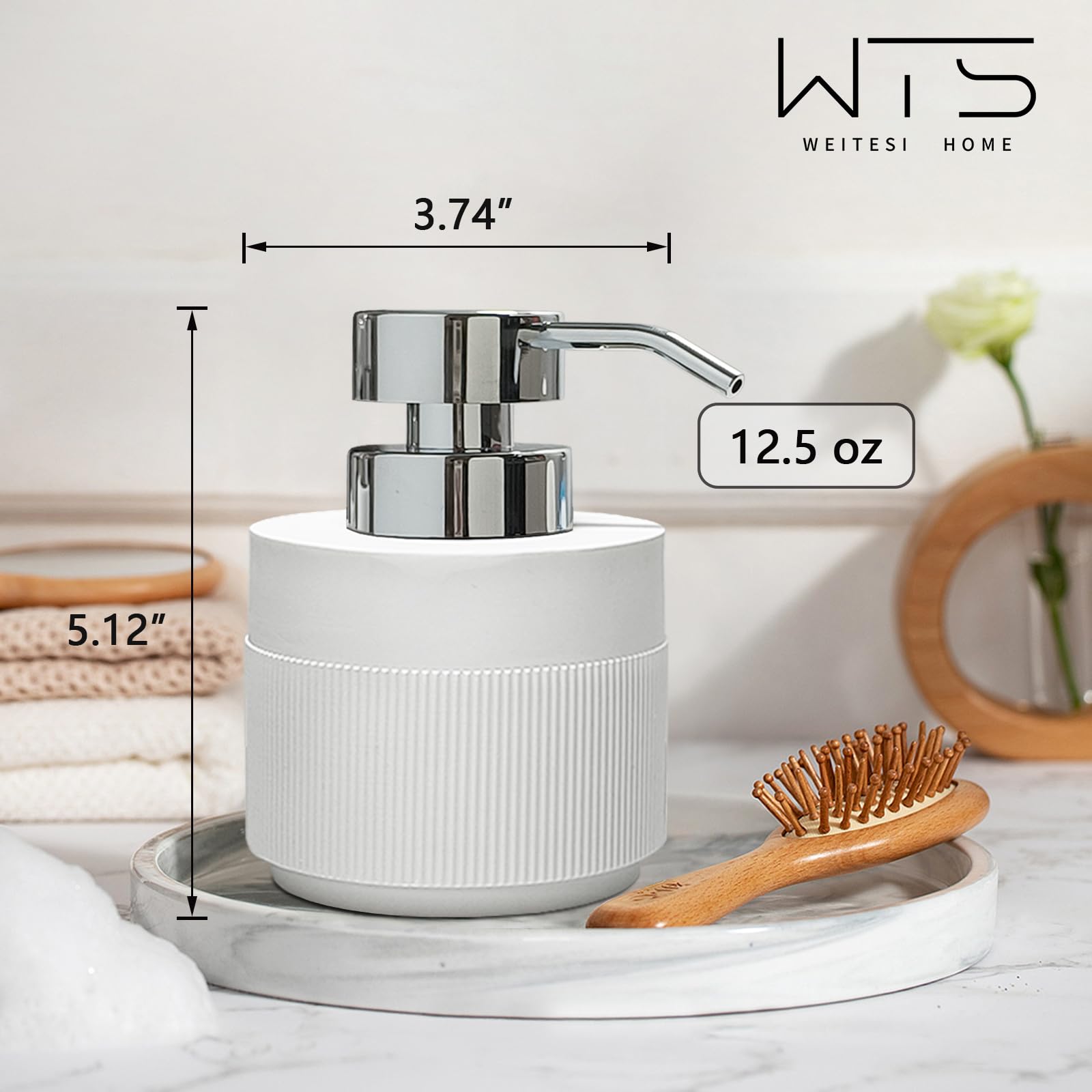 Resin Soap Dispenser for Bathroom