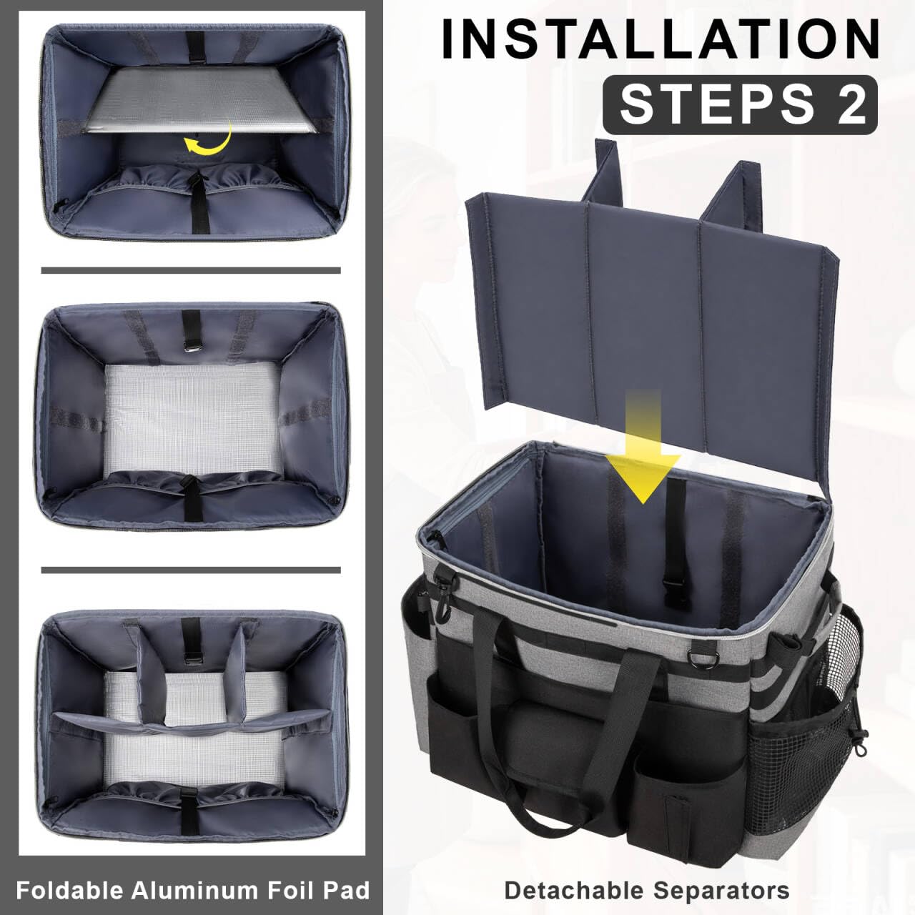Large Rolling Cleaning Caddy with Wheels