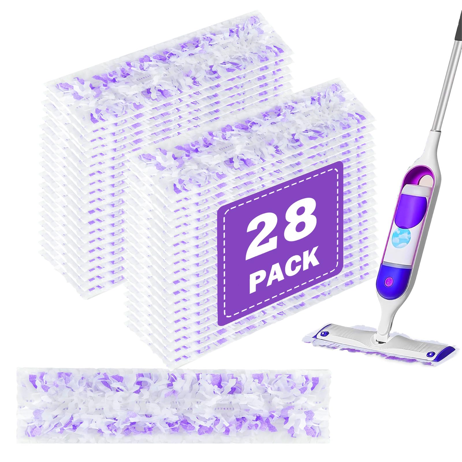 28 Count Thickened Disposable Power Mop Pads Refills for Swiffer PowerMop
