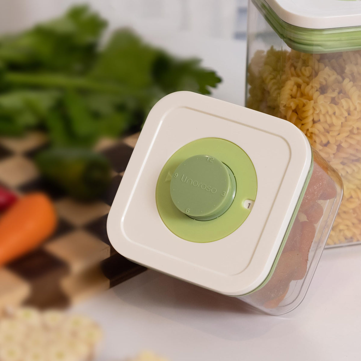 Pop Airtight Food Storage Containers with Time Recording Lids