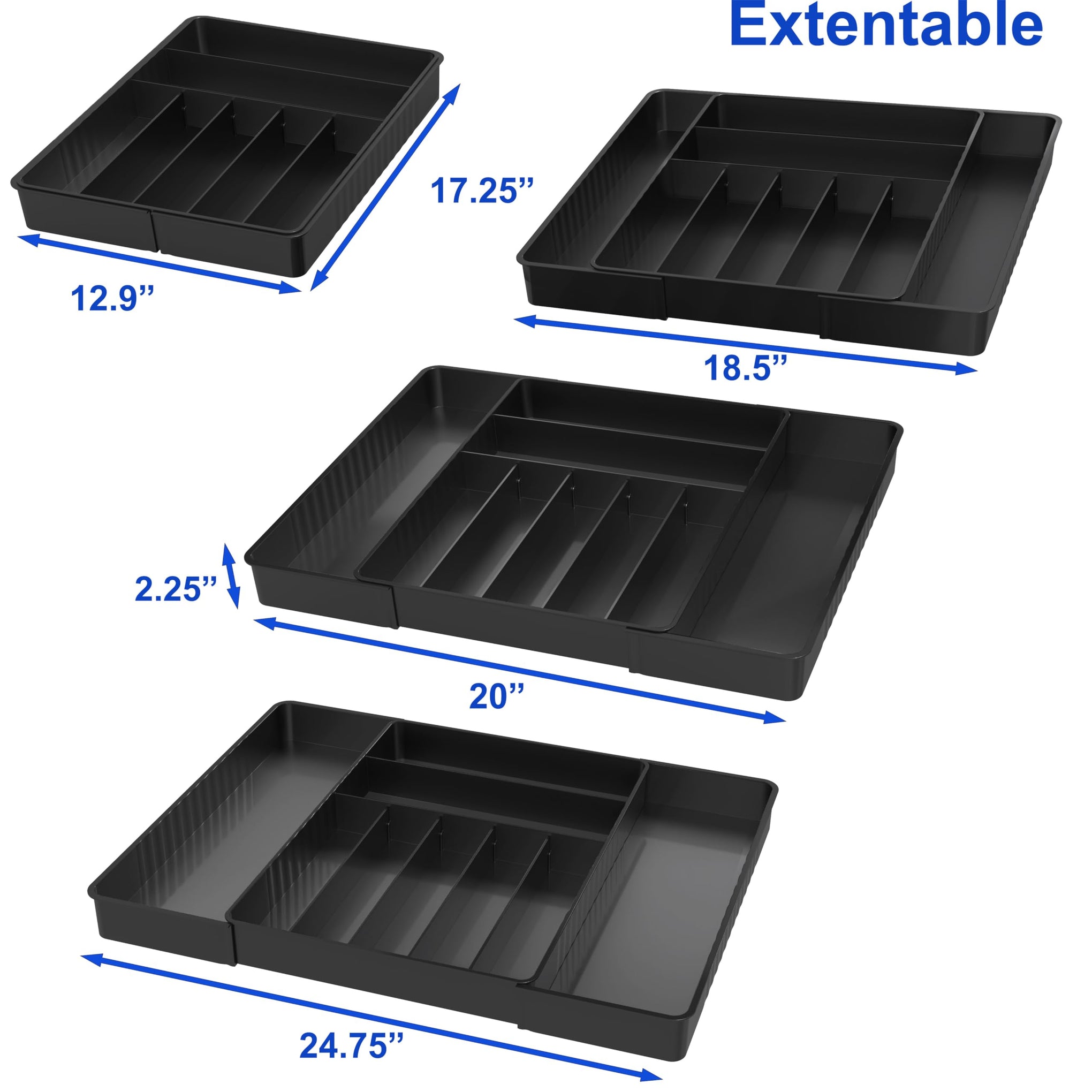 Expandable Kitchen Drawer Flatware Organizer