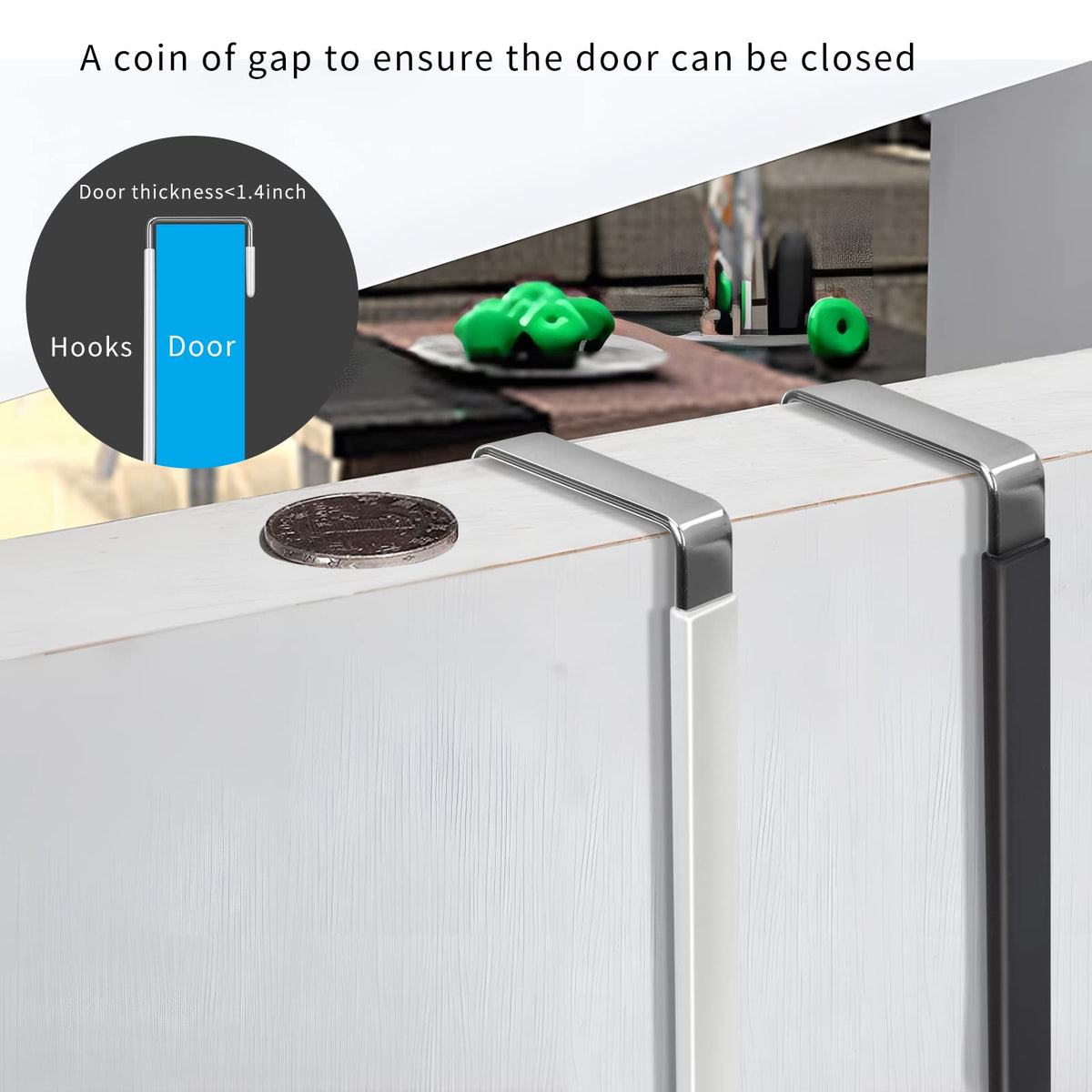 Over the Door Hooks (4 Count)