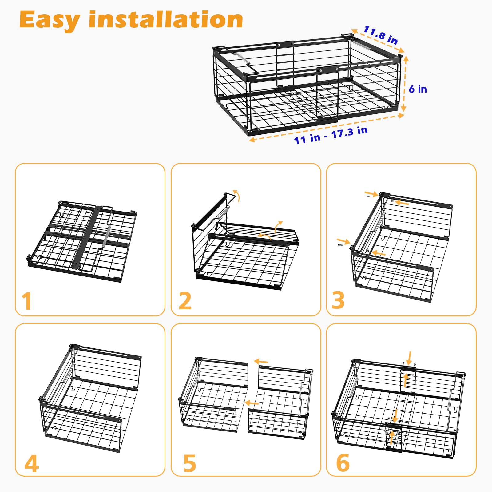 Expandable Chest Freezer Organizer (3 Count)
