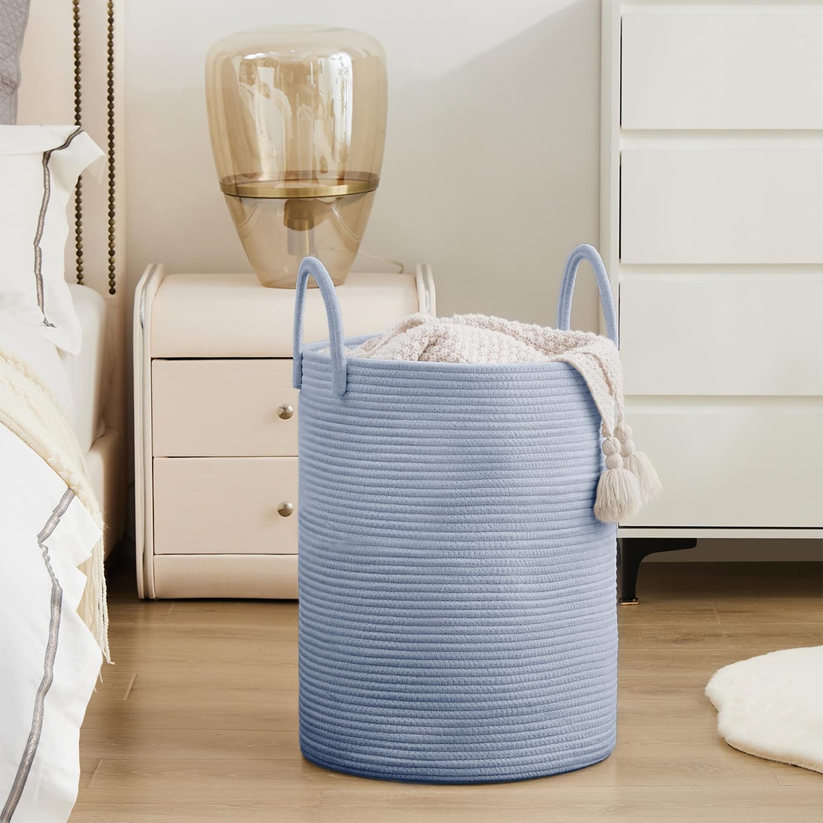 Cotton Rope Laundry Hamper Basket (1961.2133 Fl Oz) - ModHome Supplies