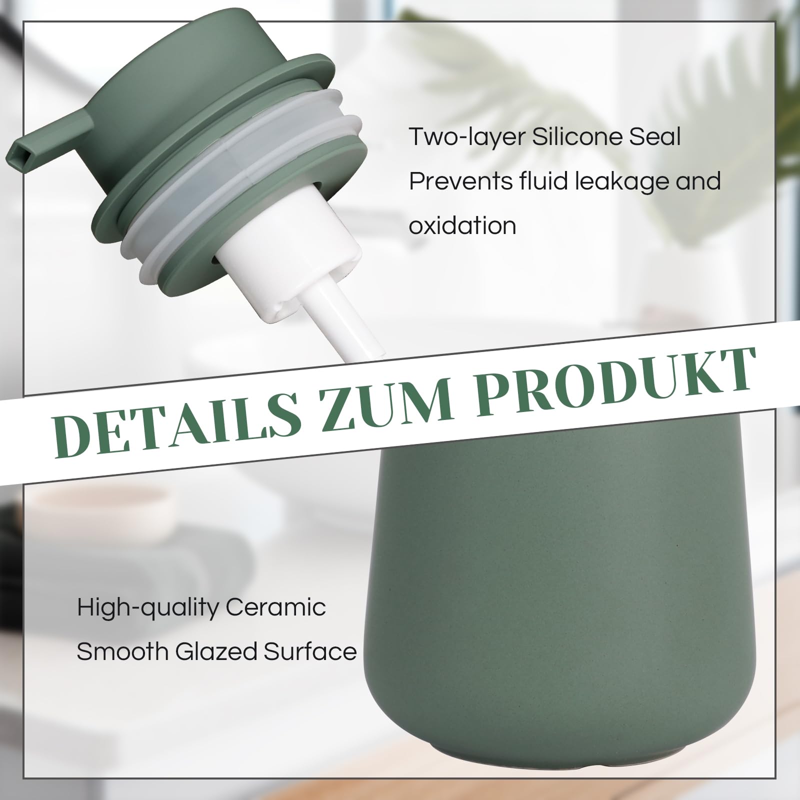 Ceramic Foaming Soap Dispenser