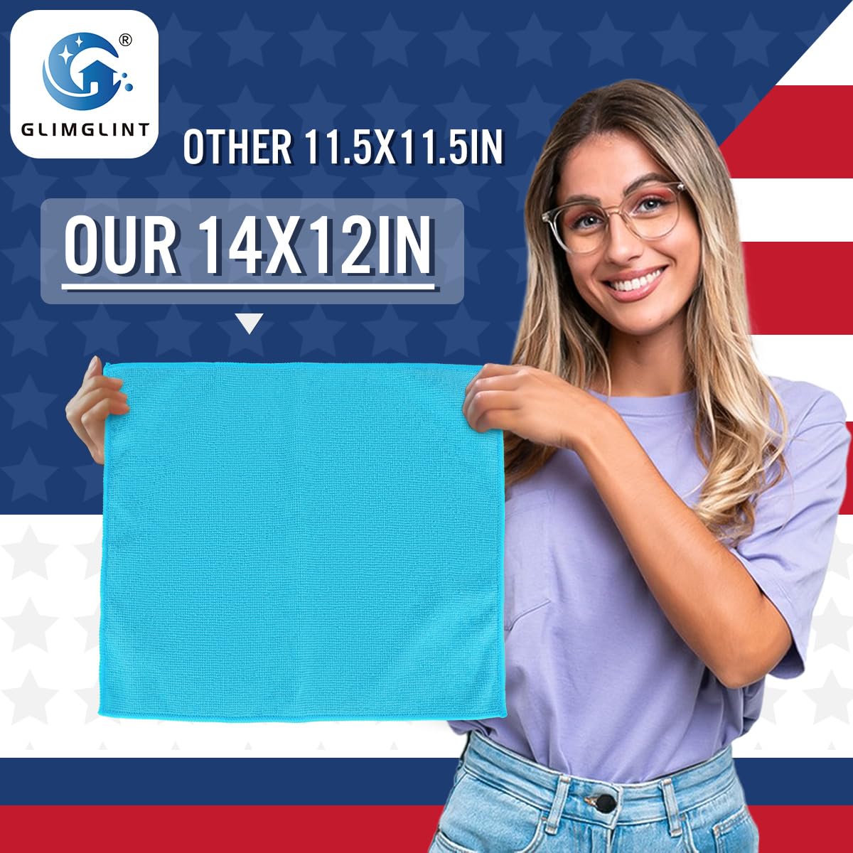 Microfiber Cleaning Cloth (12 Count)