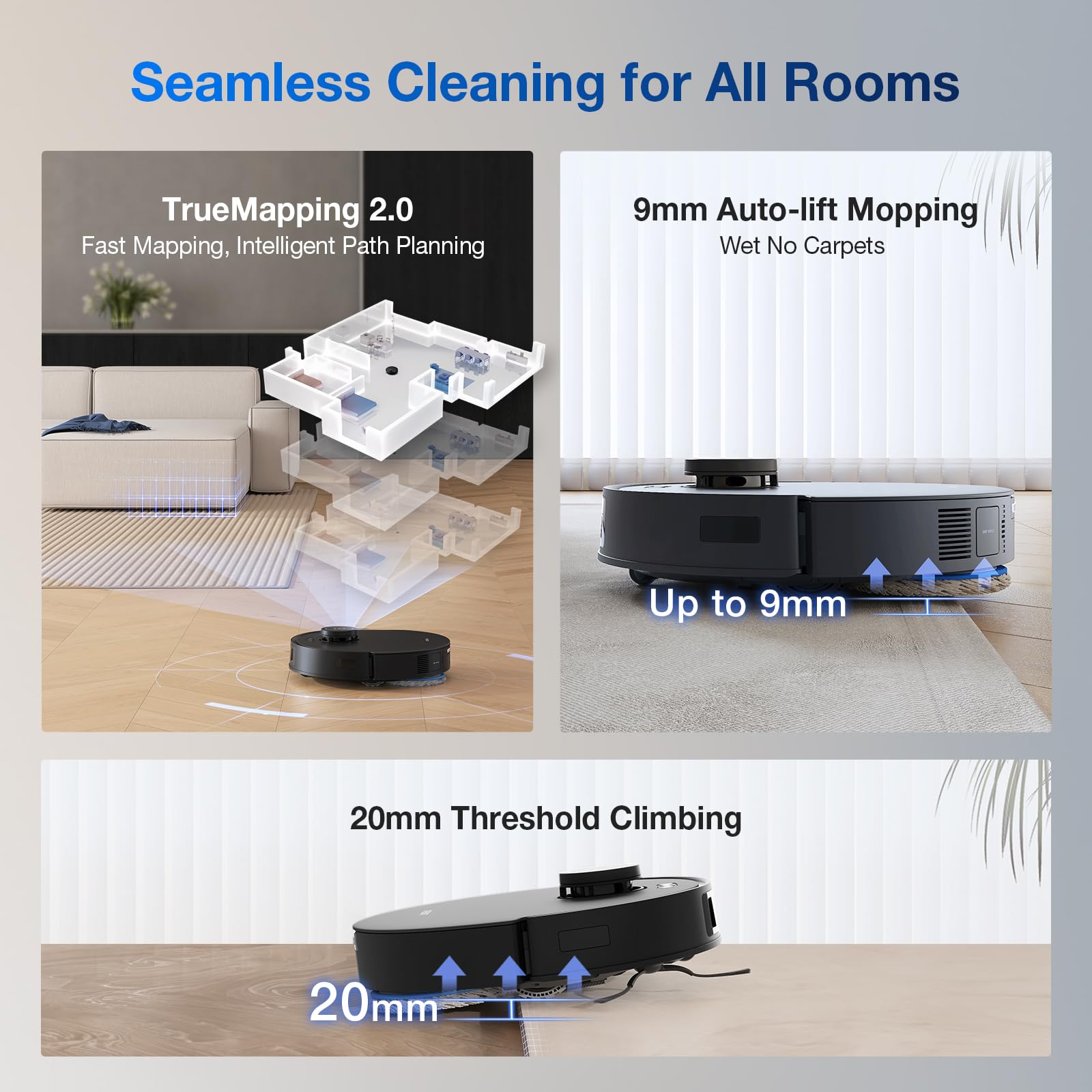 DEEBOT T30S AI Care Robot Vacuum and Mop