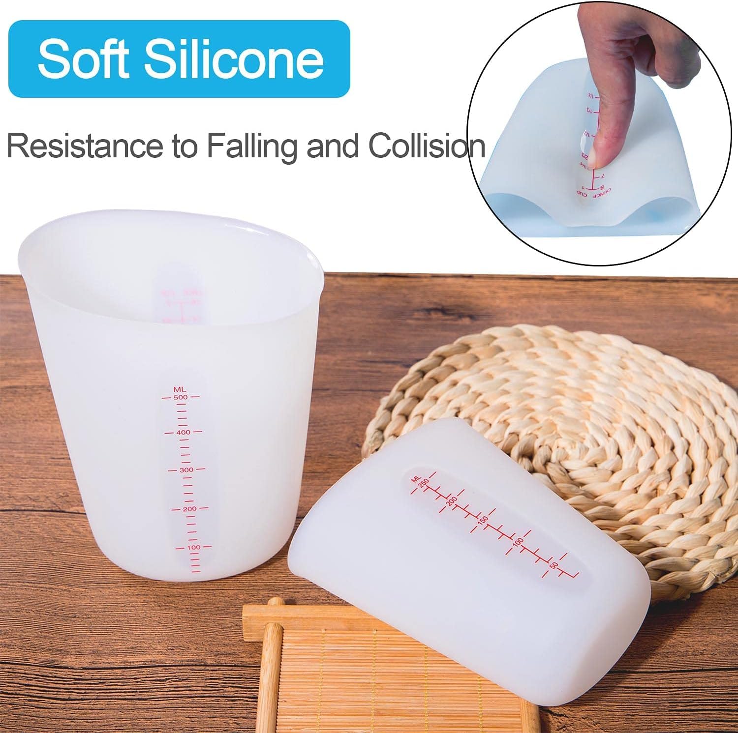 Silicone Measuring Cups (3 Count)