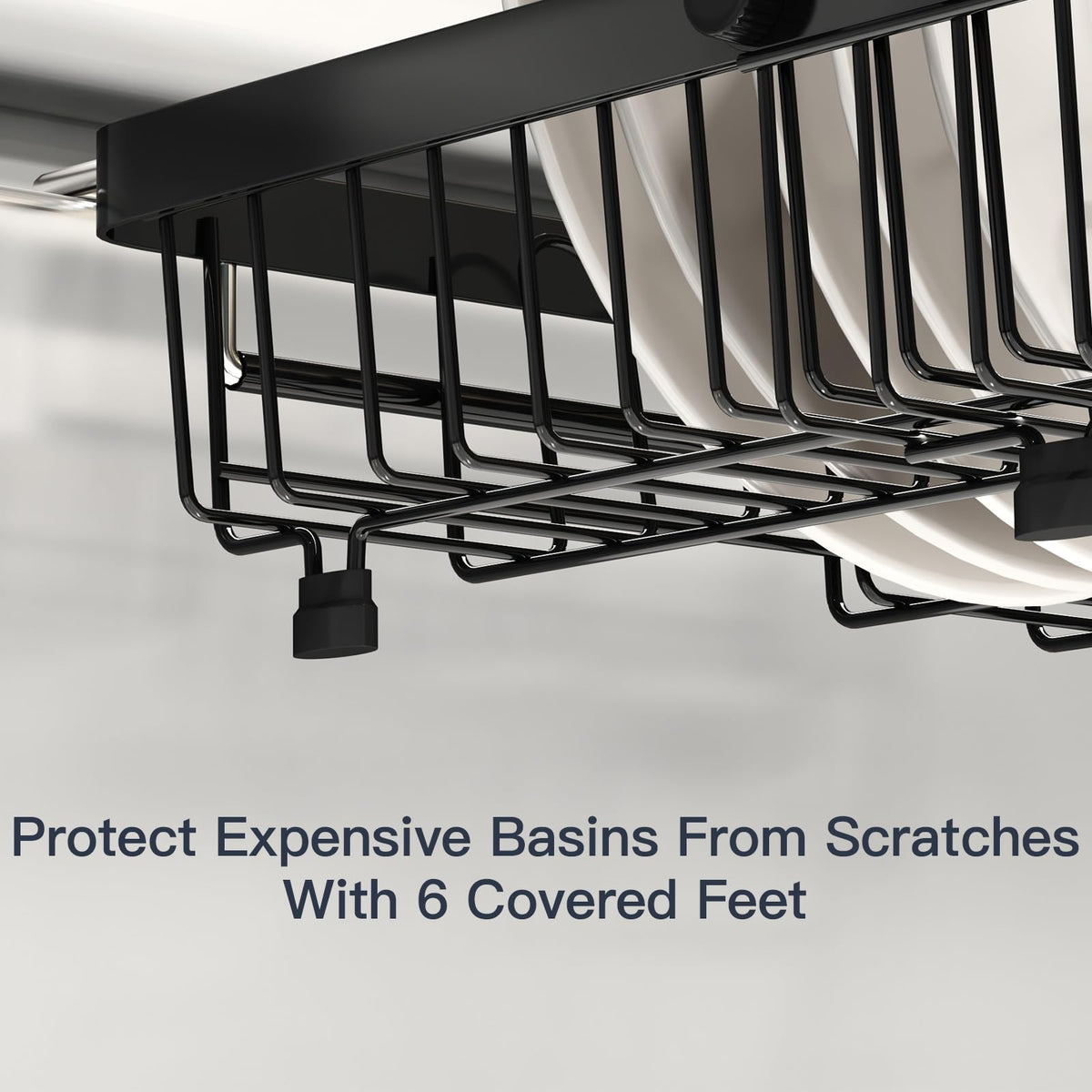 Dish Drying Rack Over The Sink with Utensil Holder