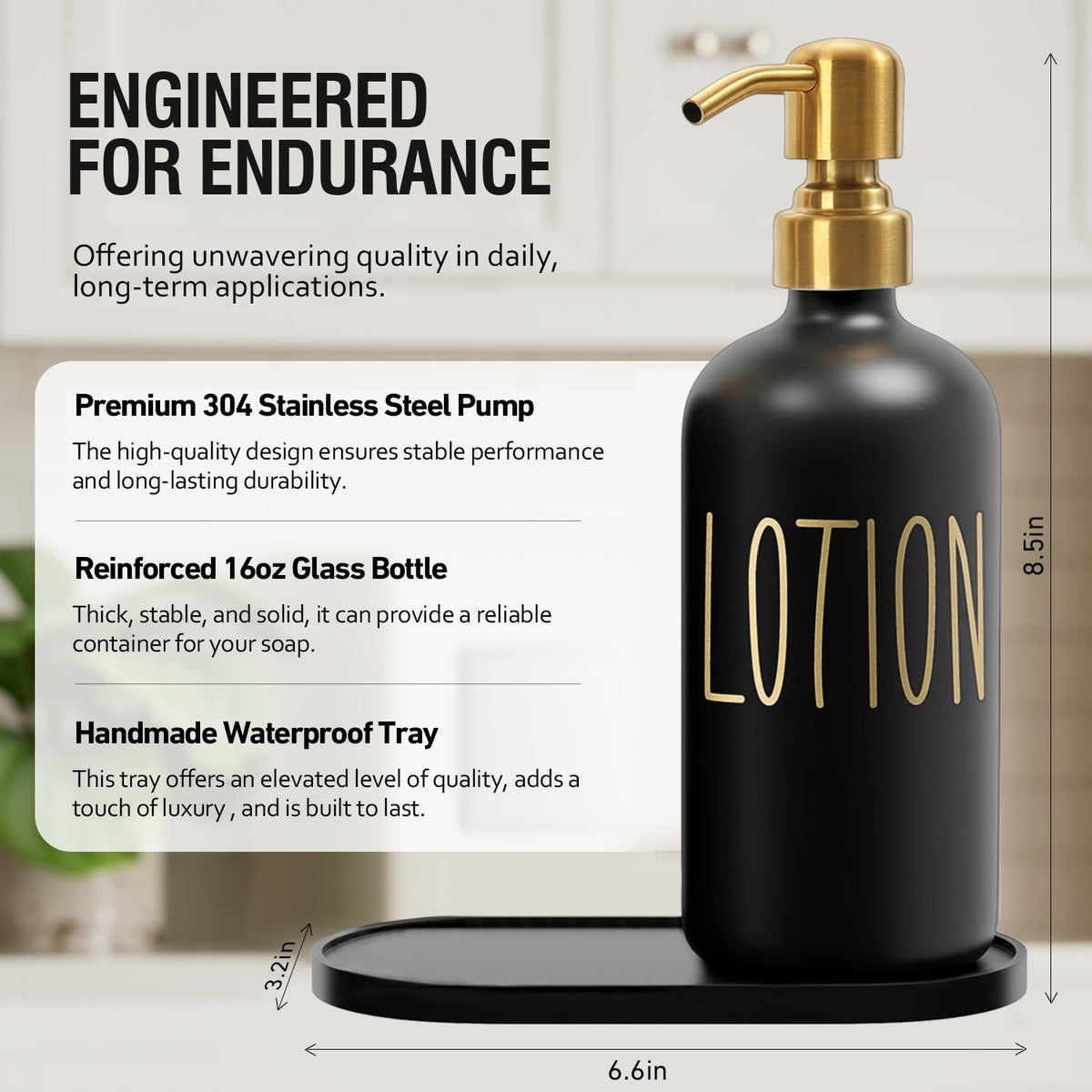 Bathroom Soap Dispenser Set