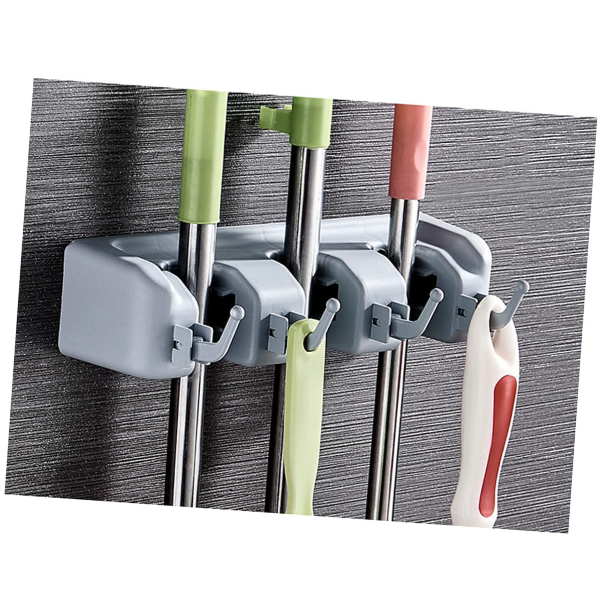 Buckle Mop Holder Wall Mount Broom Hanger Clip Dual