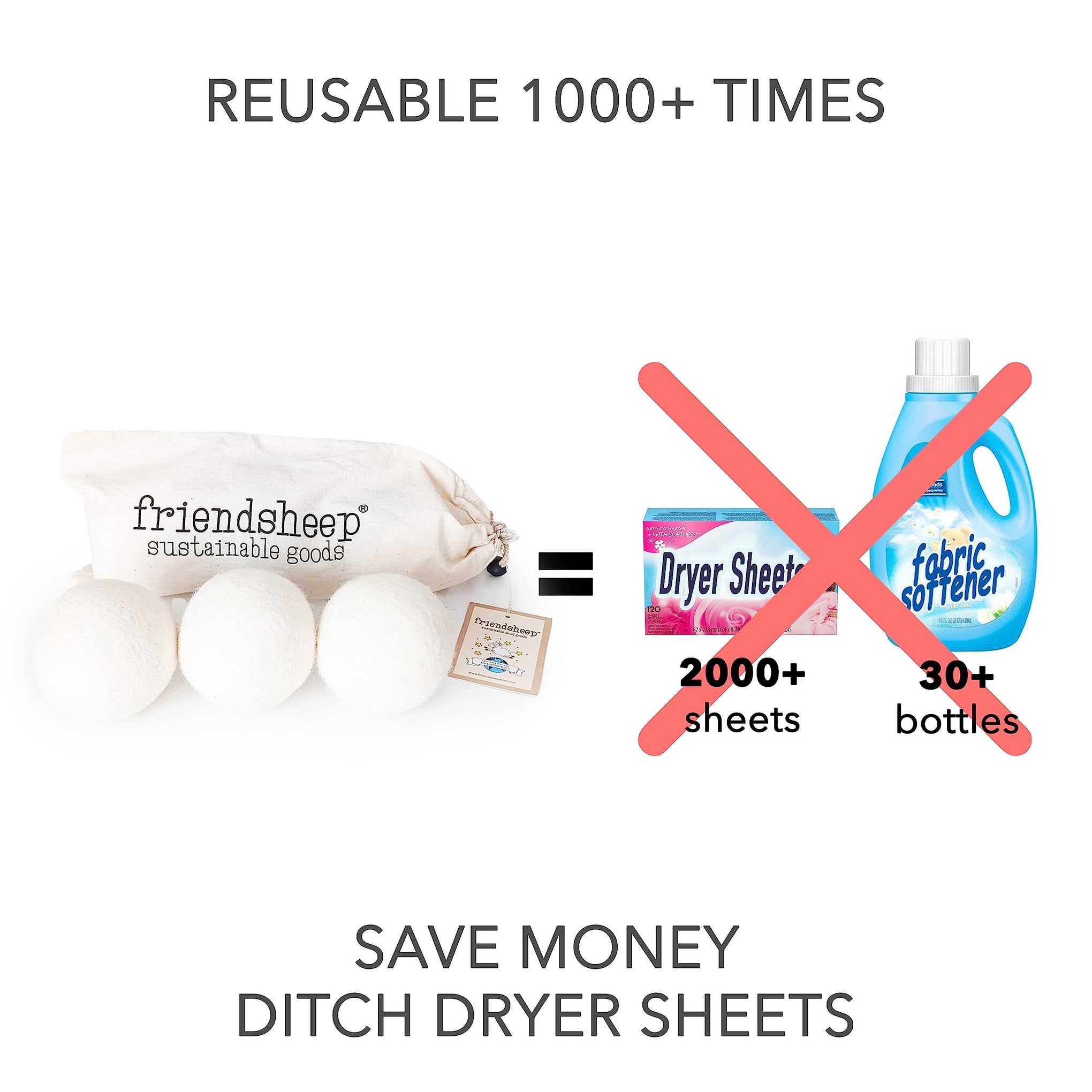 Wool Dryer Balls (3 Count)