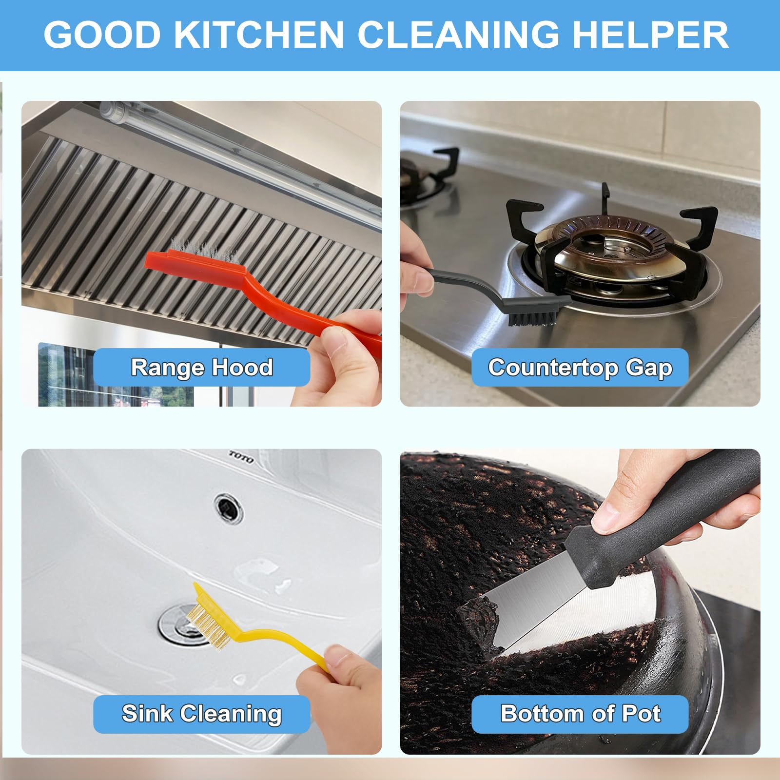 11Pcs Crevice Cleaning Brush Set
