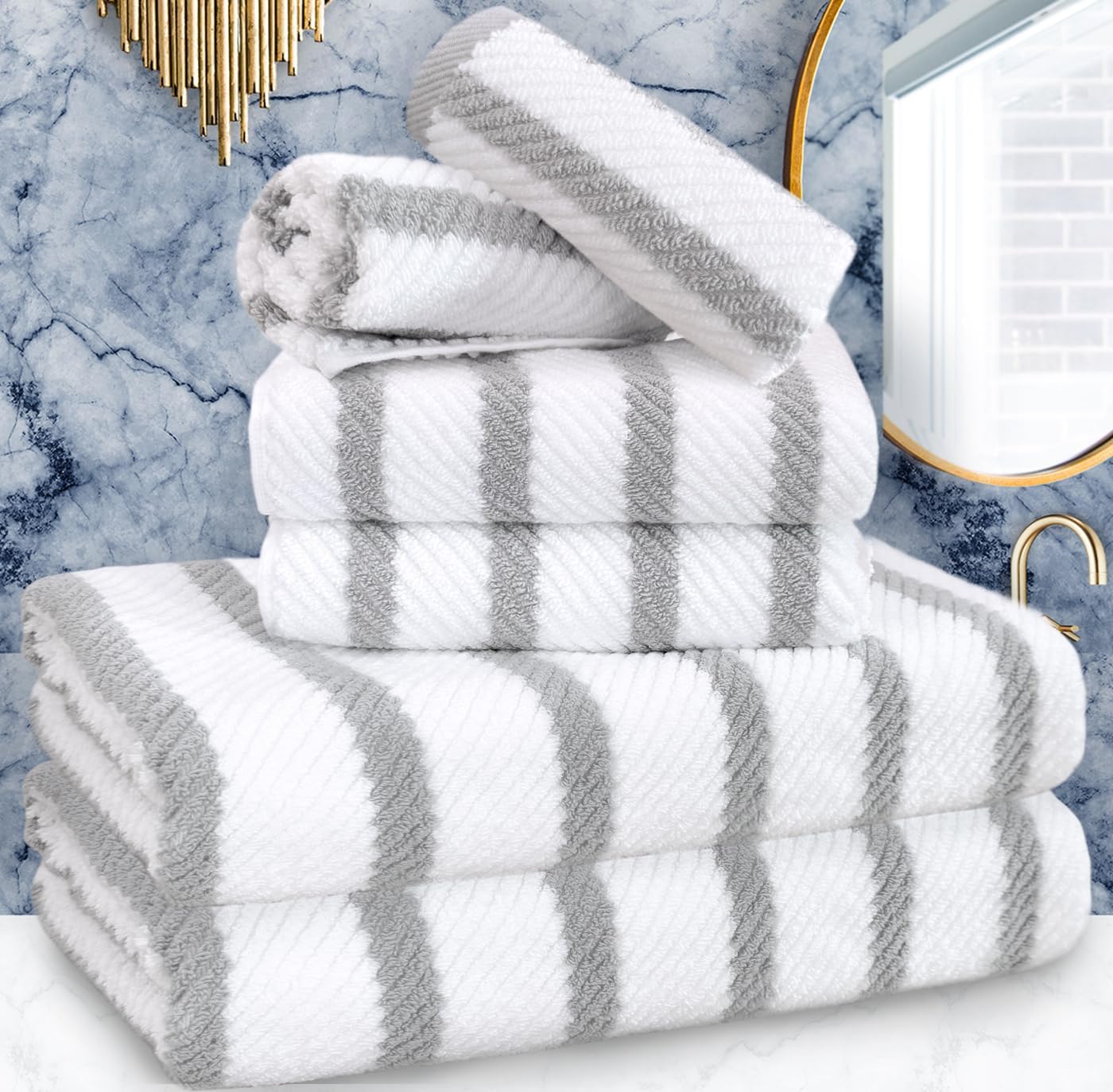 6PC Towel Set (6 Count)