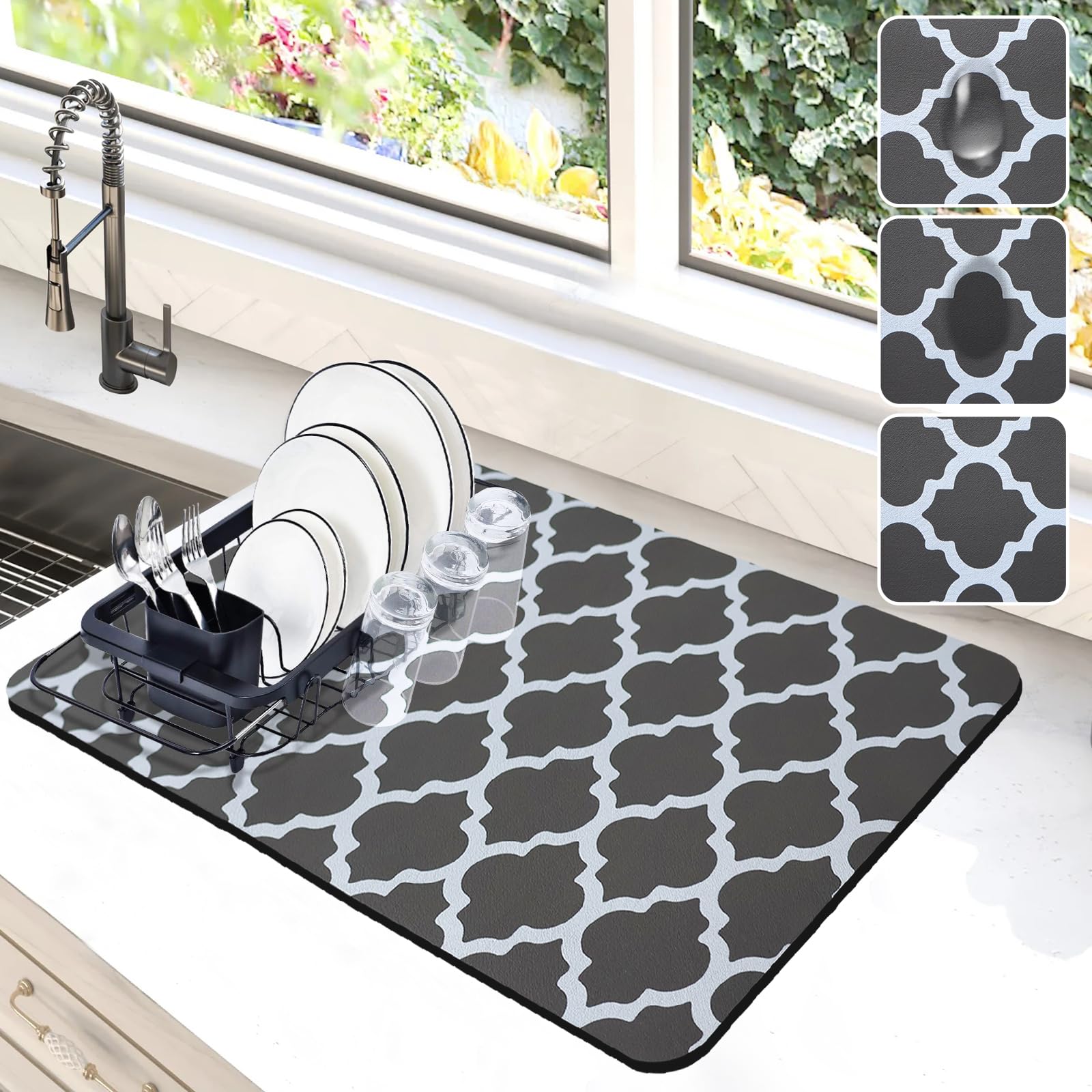 Dish Drying Mat for Kitchen Counter