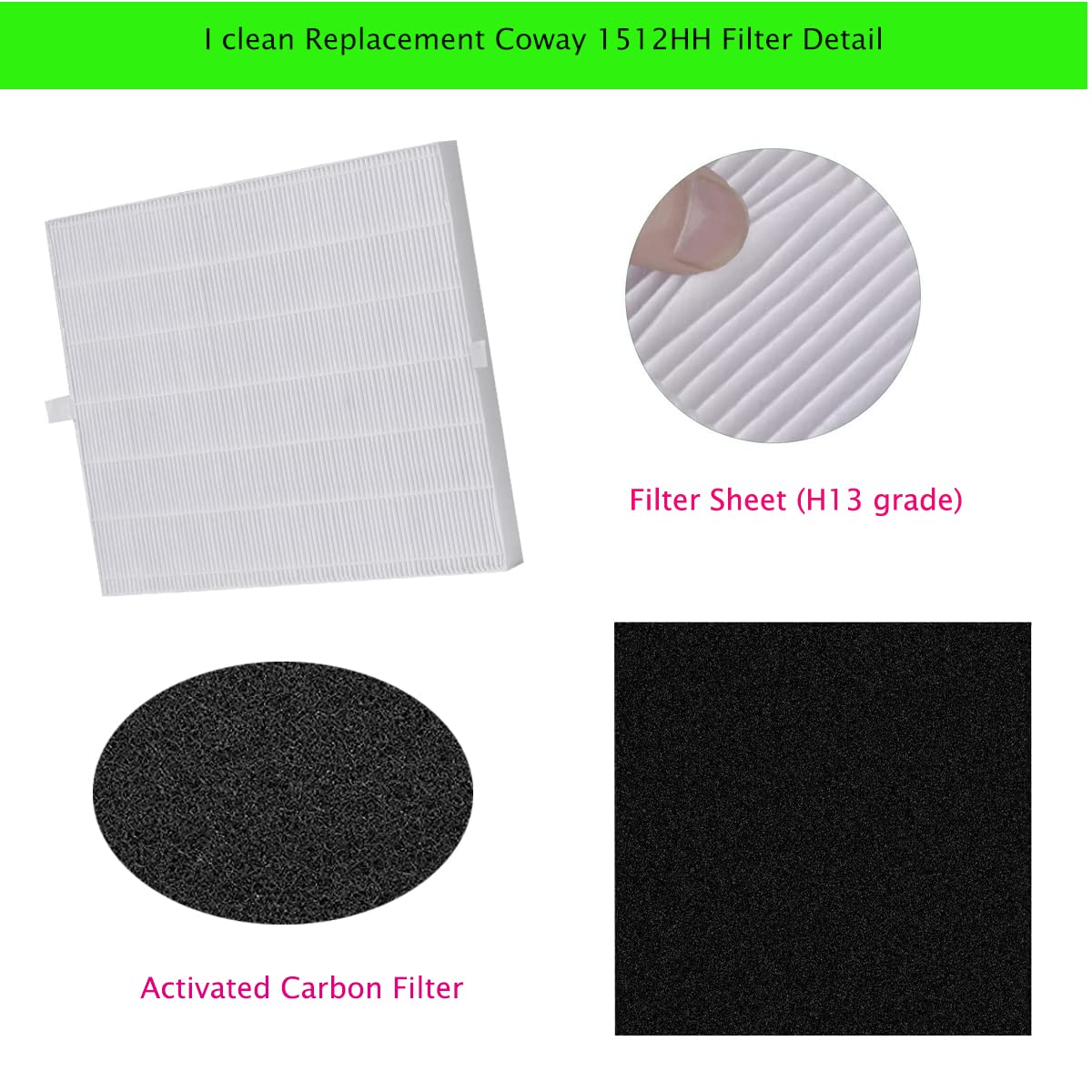 Replacement Air Filter for Coway Airmega AP (2 Count)
