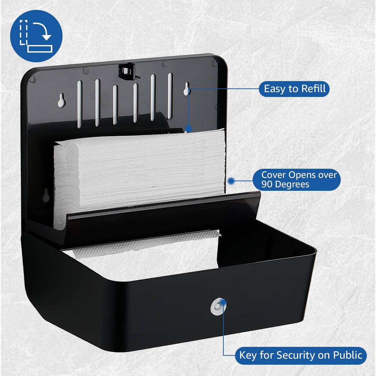 Multifold Paper Towel Dispenser Wall Mount