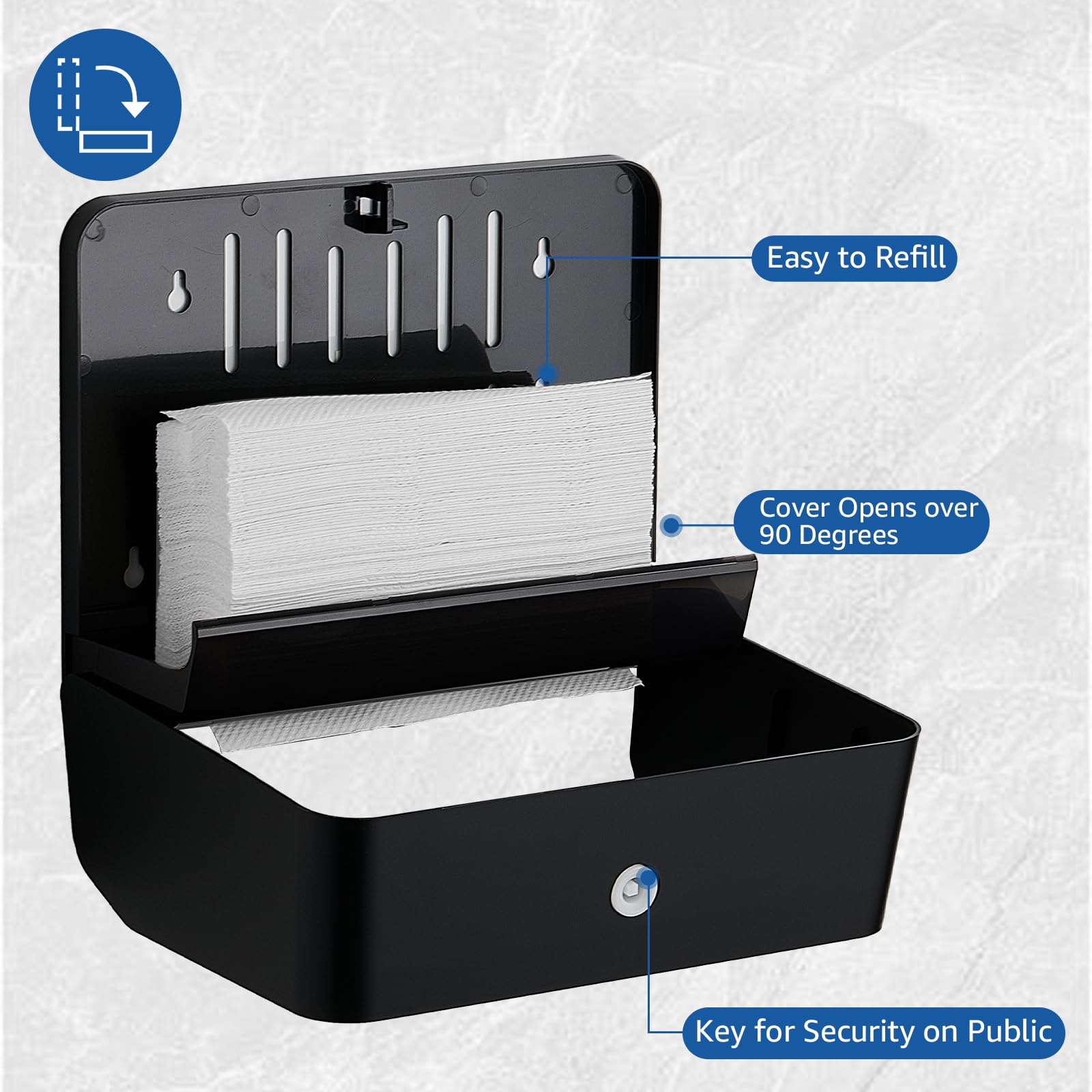 Multifold Paper Towel Dispenser Wall Mount