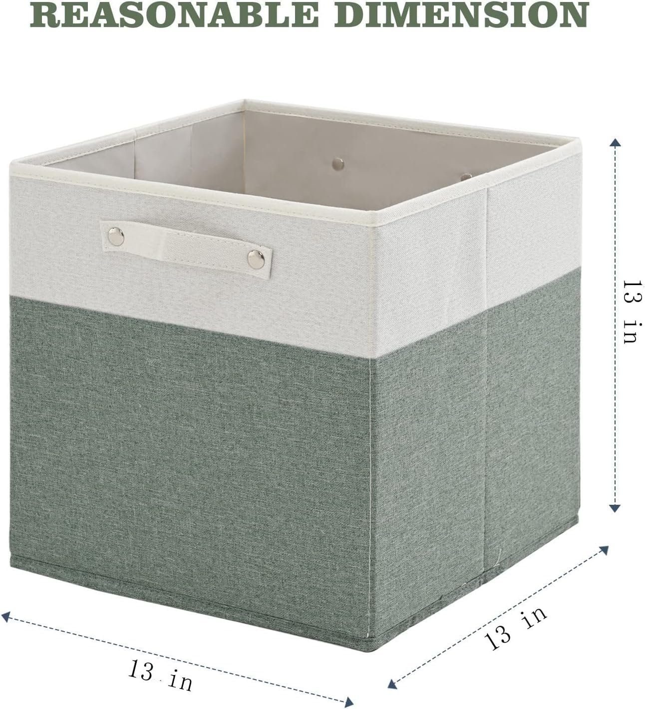 13x13x13 Storage Cube Bins 6 Pack (6 Count)