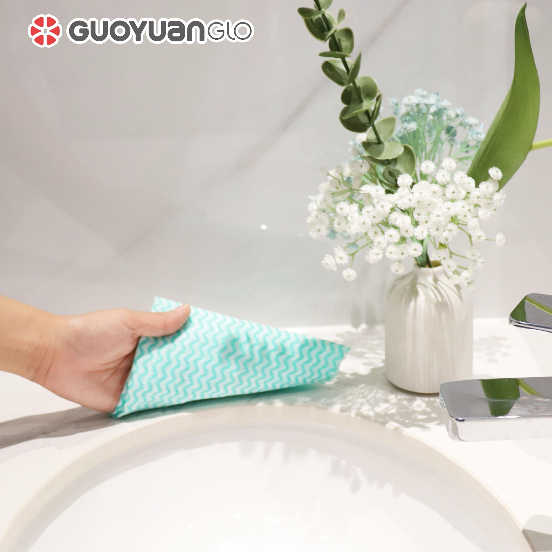 Disposable Cleaning Cloths Reusable Dsih Cloths for Kitchen Disposable Dish Rag Dry Fast 11.8x11.8 inch Pack of 100 (100 Count)
