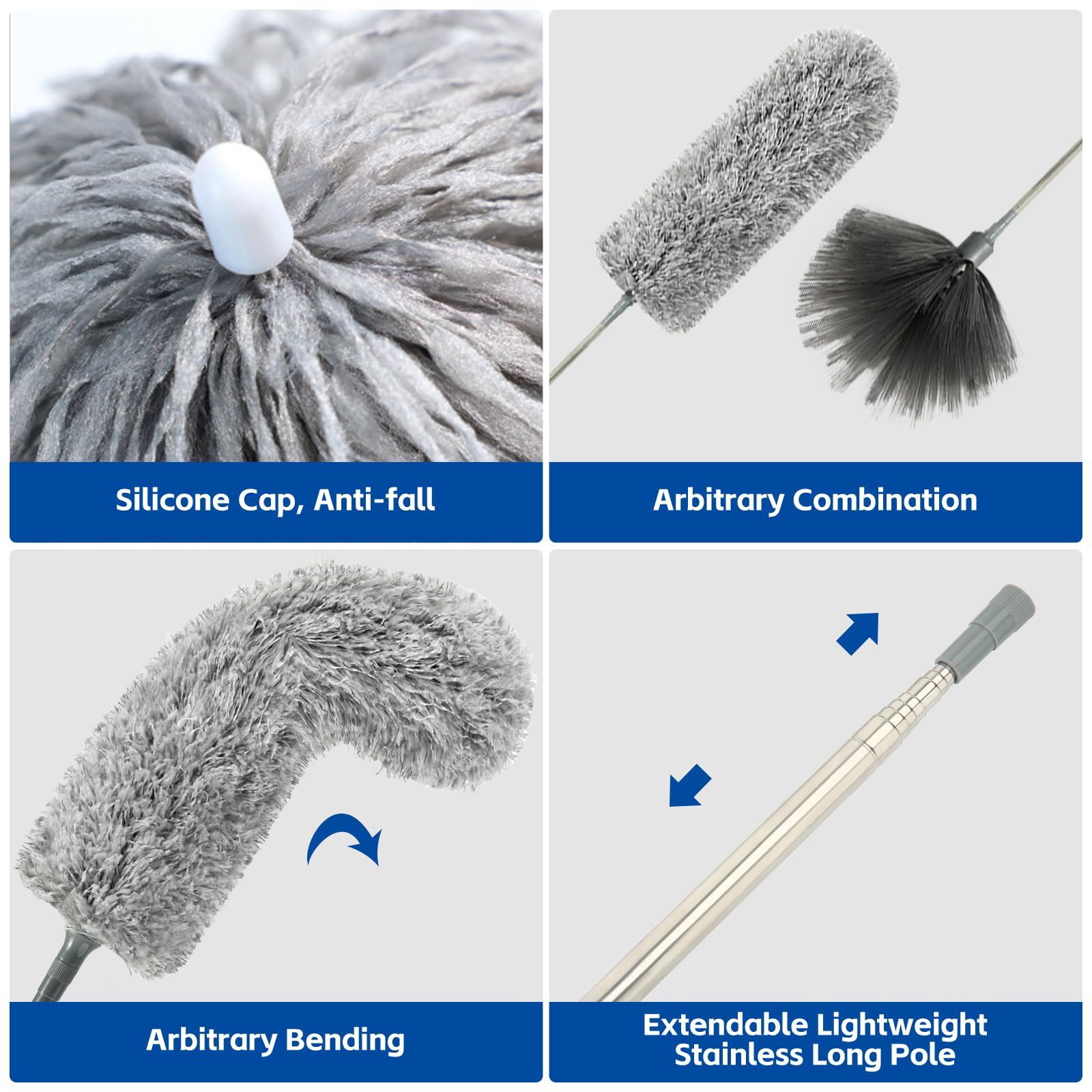 Cleaning Duster for Cleaning Retractable Gap Dust Cleaner Cleaning Tools (3 Count)