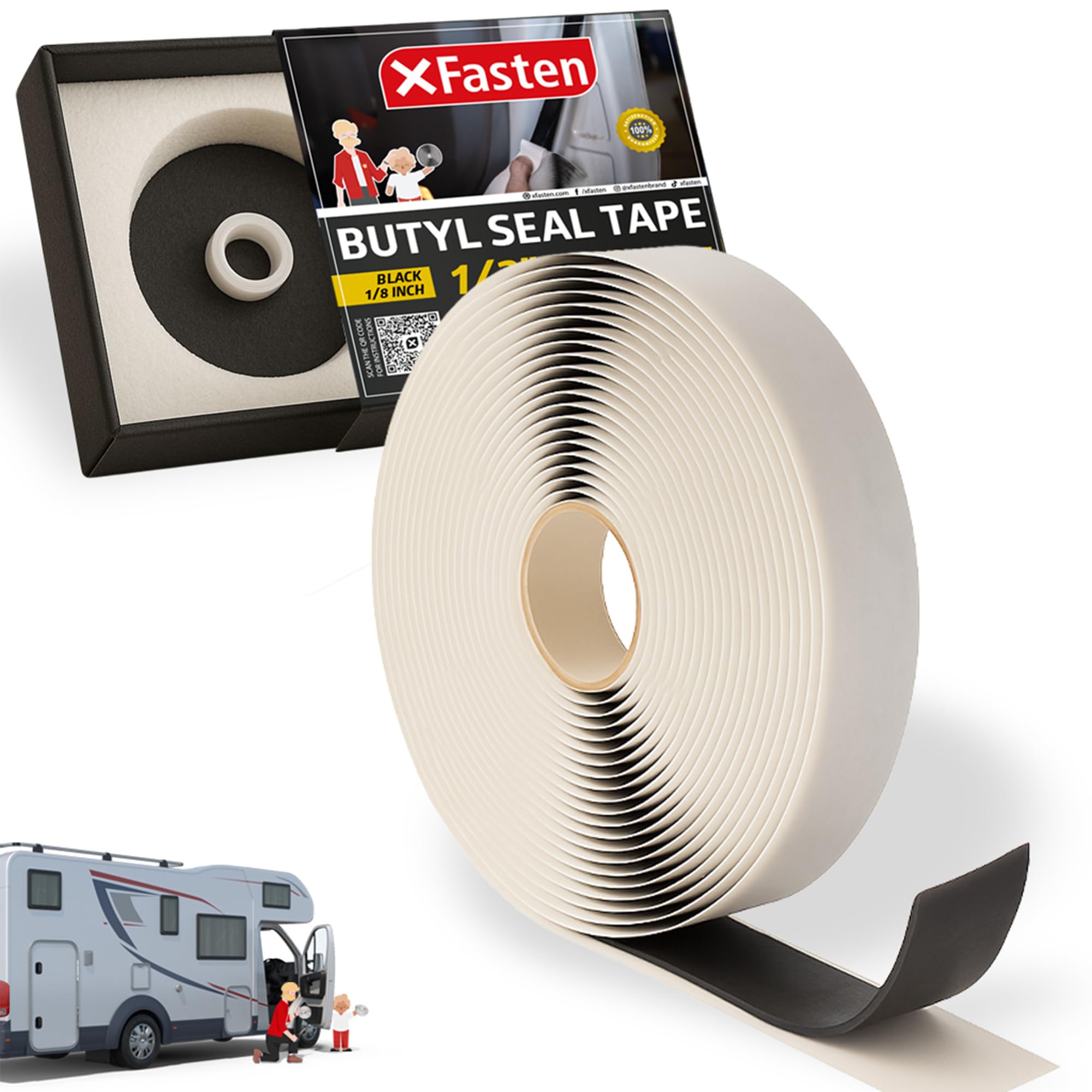 Butyl Tape RV Black (45 Foot)
