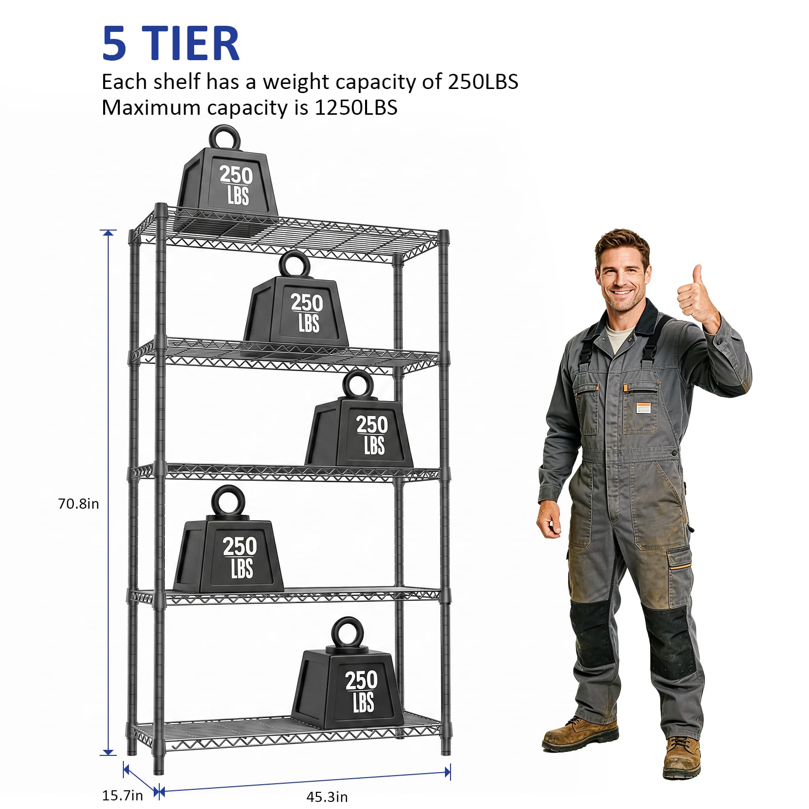 Heavy Duty Wire Rack Shelf