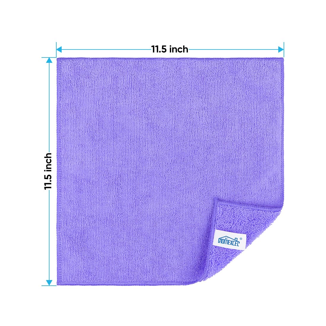 Purple Microfiber Cleaning Cloth (12 Count)