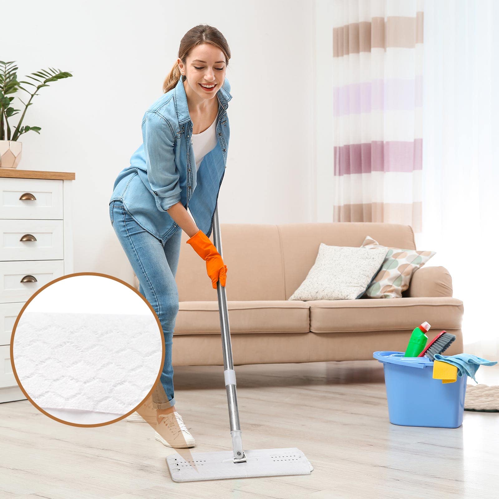 900 Count Dry Sweeping Cloths Compatible with Swiffer Sweeper