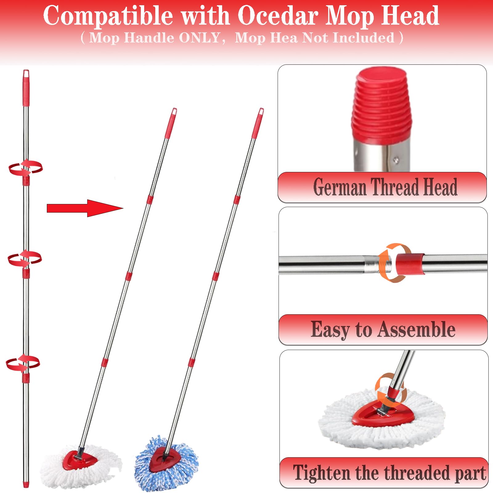 Spin Mop Replacement Handle