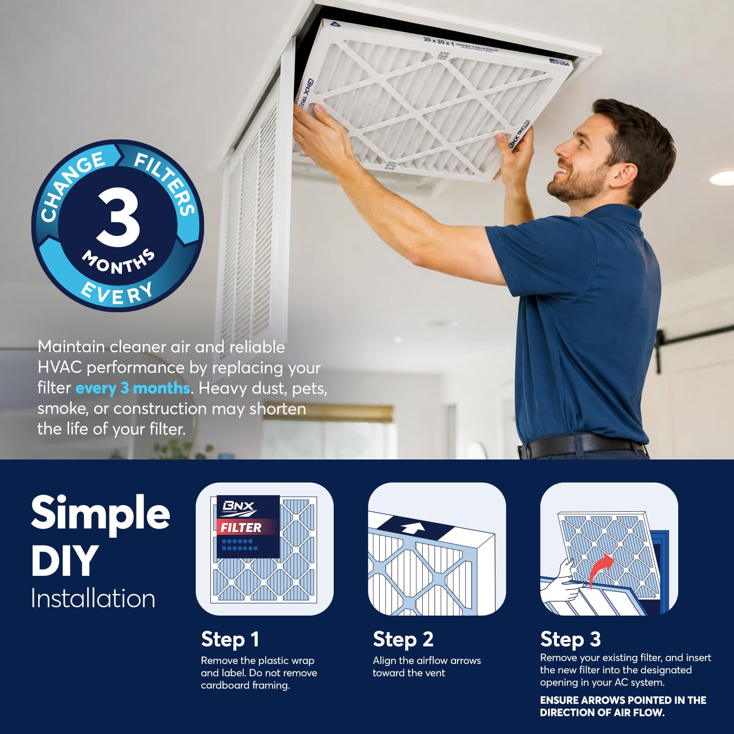 TruFilter 14x25x1 Air Filter MERV 13 AC Filter (6 Count)