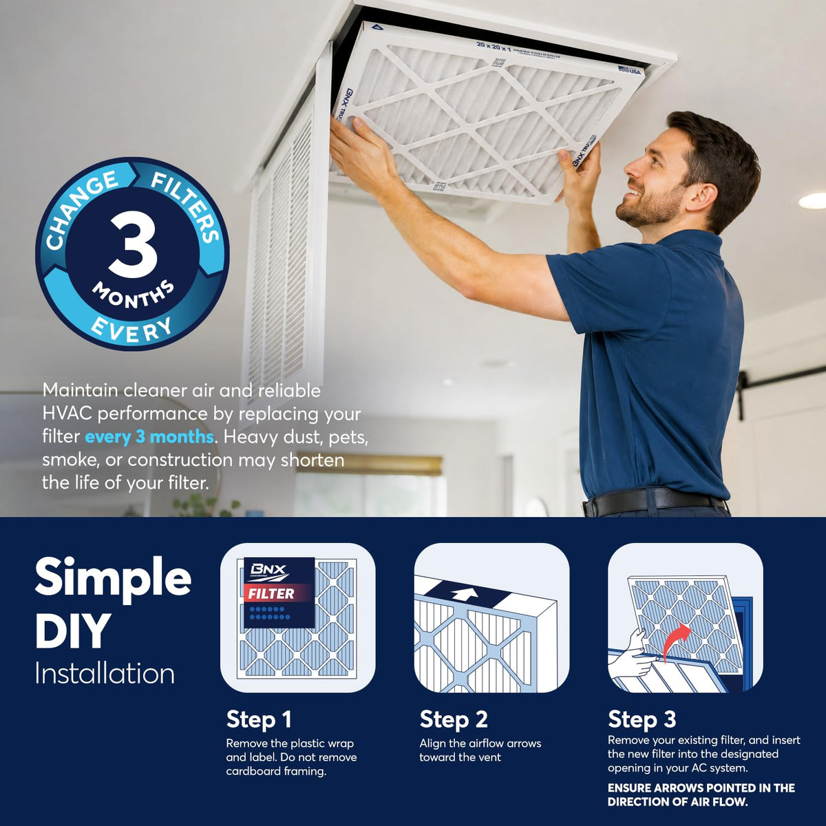 TruFilter 20x20x1 Air Filter MERV 13 AC Filter (6 Count)
