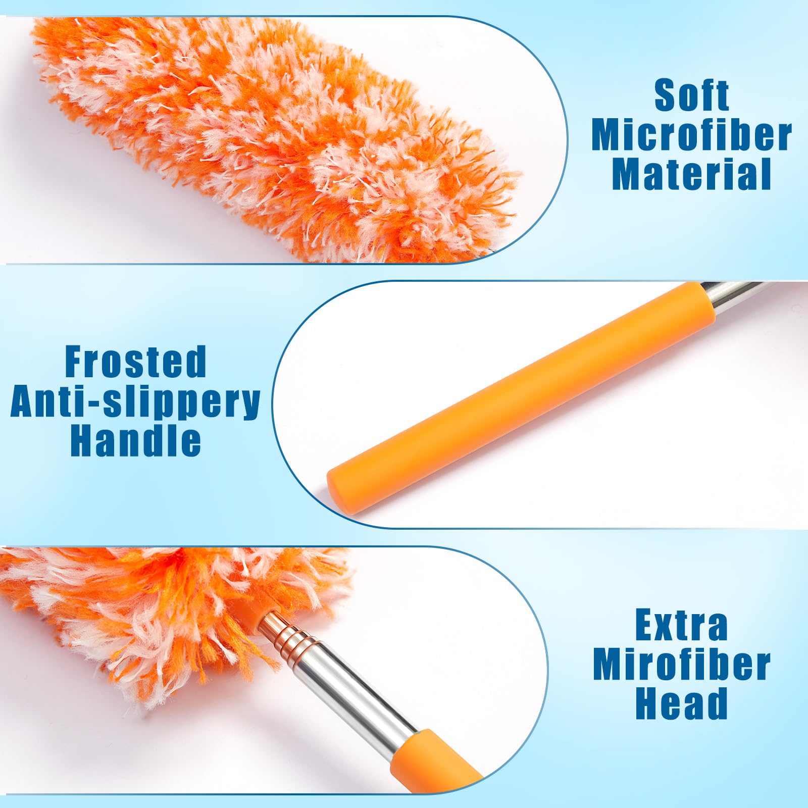 12 Pcs Microfiber Feather Duster for Cleaning