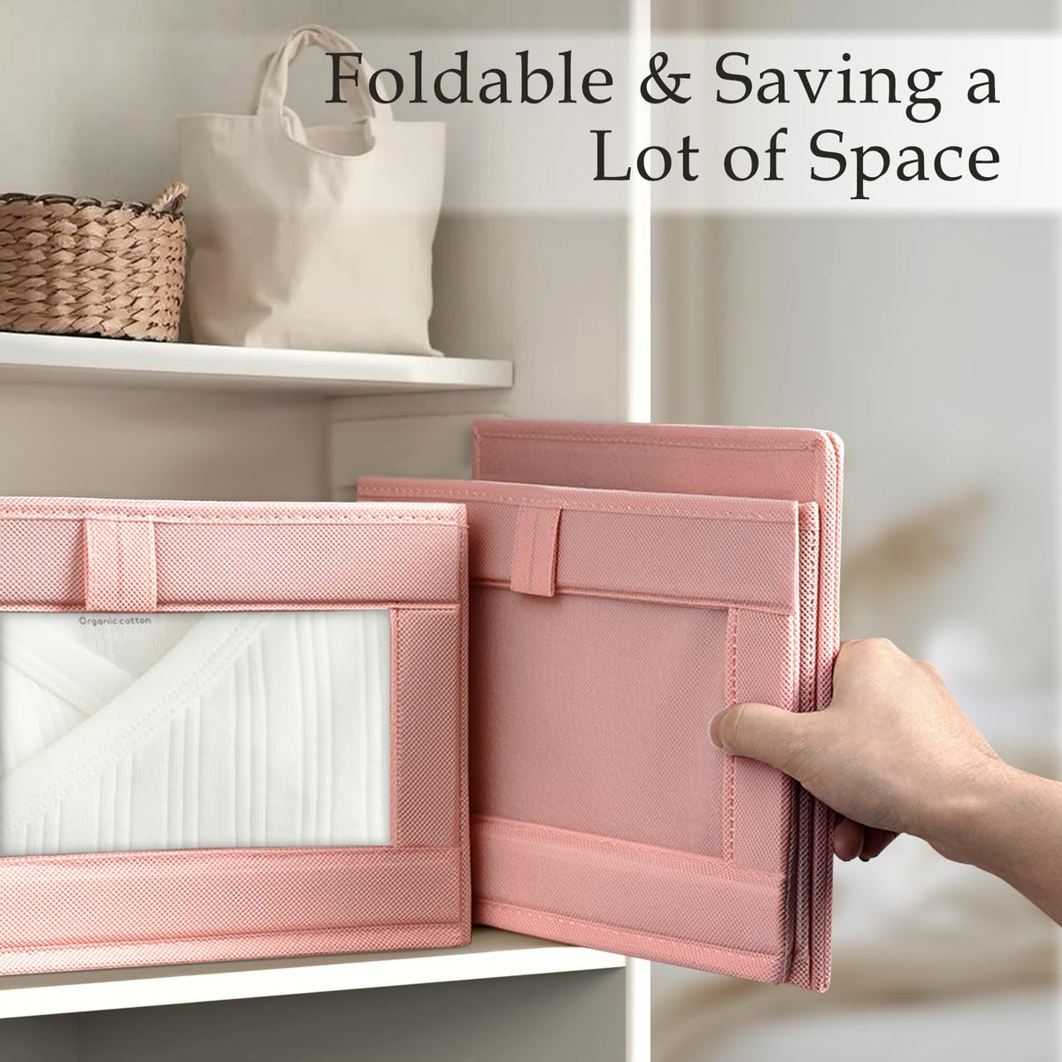 4 Pack Linen Closet Organizers and Storage (4 Count)