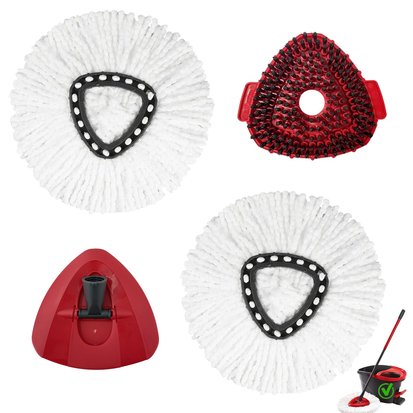 4Pcs Mop Head Replacements