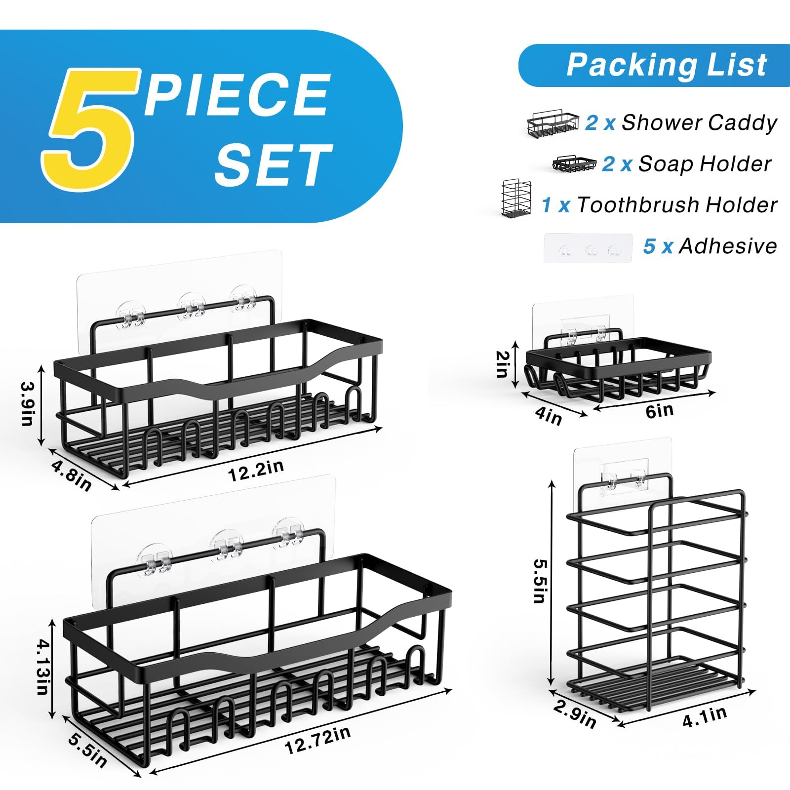 Adhesive Shower Caddy