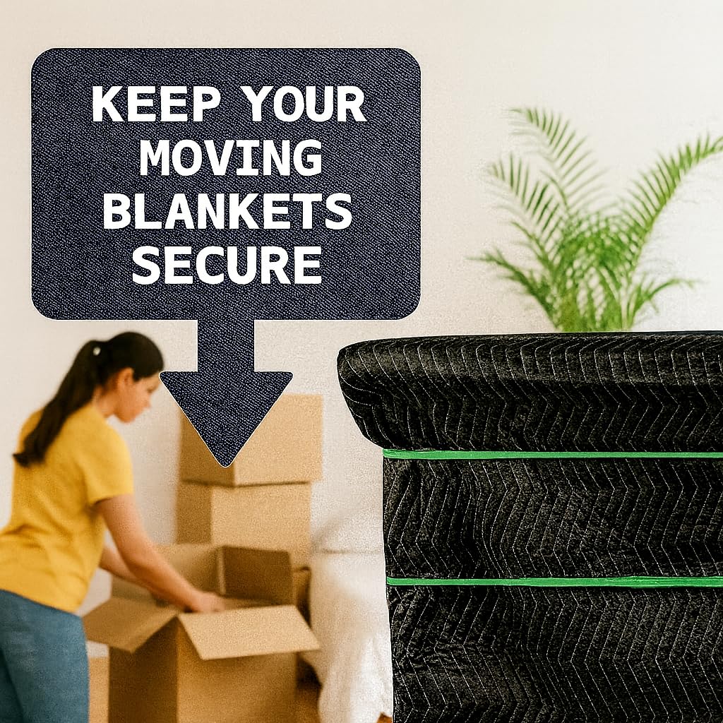 96 Pack Moving Bands & Moving Blankets (96 Count)