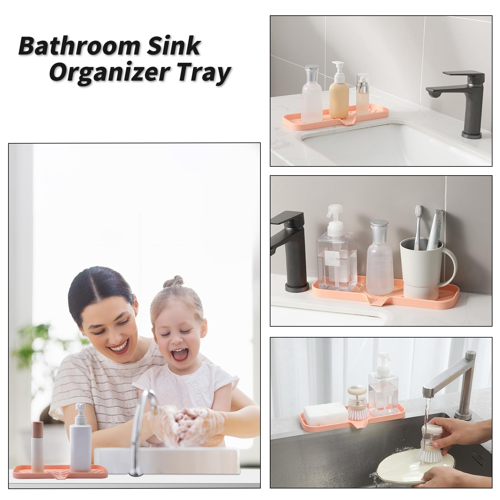Silicone Soap Dish with Drain Spout