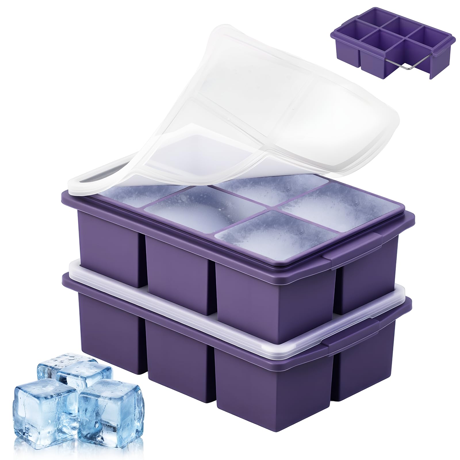 Large Ice Cube Trays for Whiskey (9.9 Ounce)