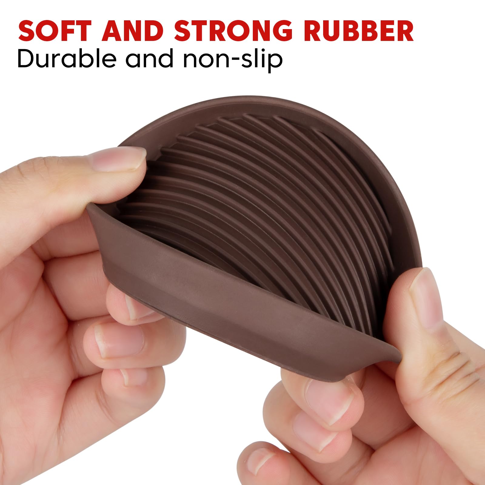 Rubber Furniture Pads for Hardwood Floors (4 Count)