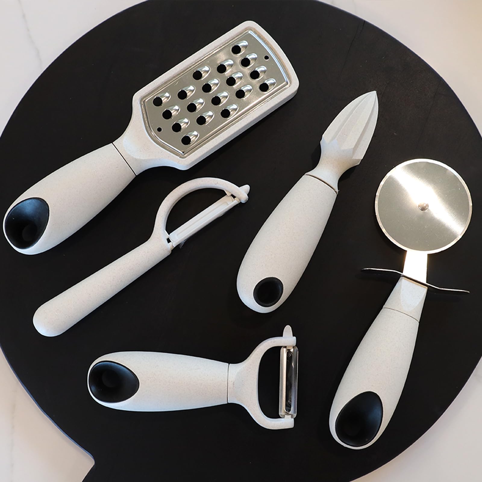 7pc Wheat Straw Complete Kitchen Utensils Set (7 Count)
